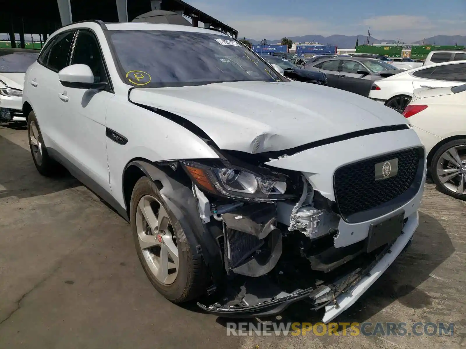 1 Photograph of a damaged car SADCJ2FX3KA368331 JAGUAR F-PACE 2019