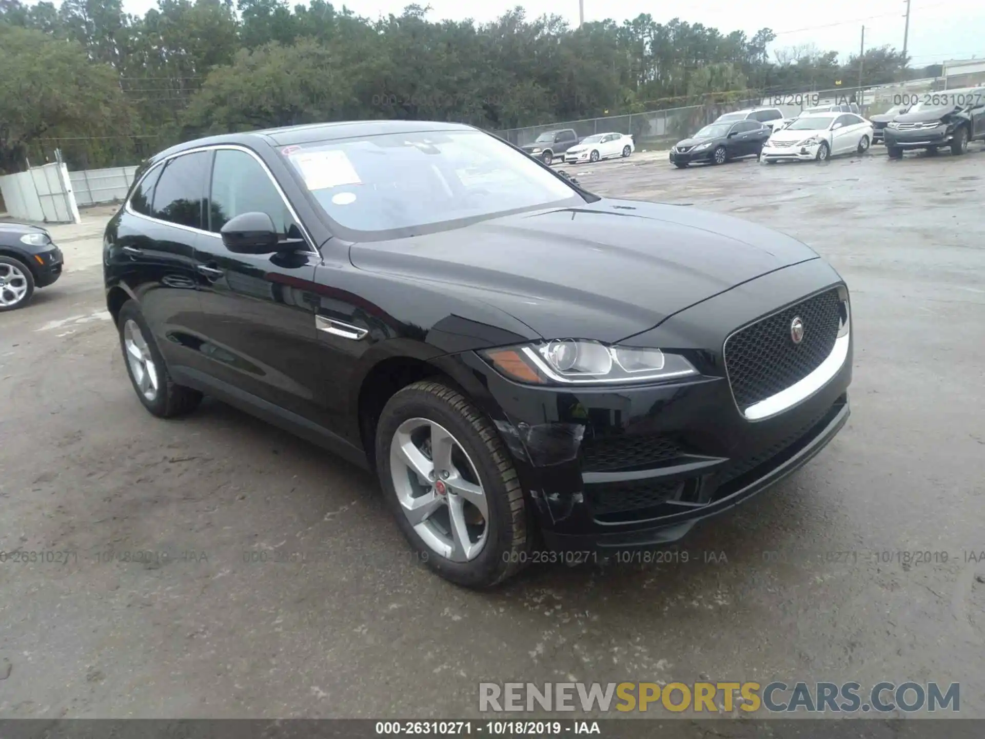 1 Photograph of a damaged car SADCJ2FX3KA398977 JAGUAR F-PACE 2019