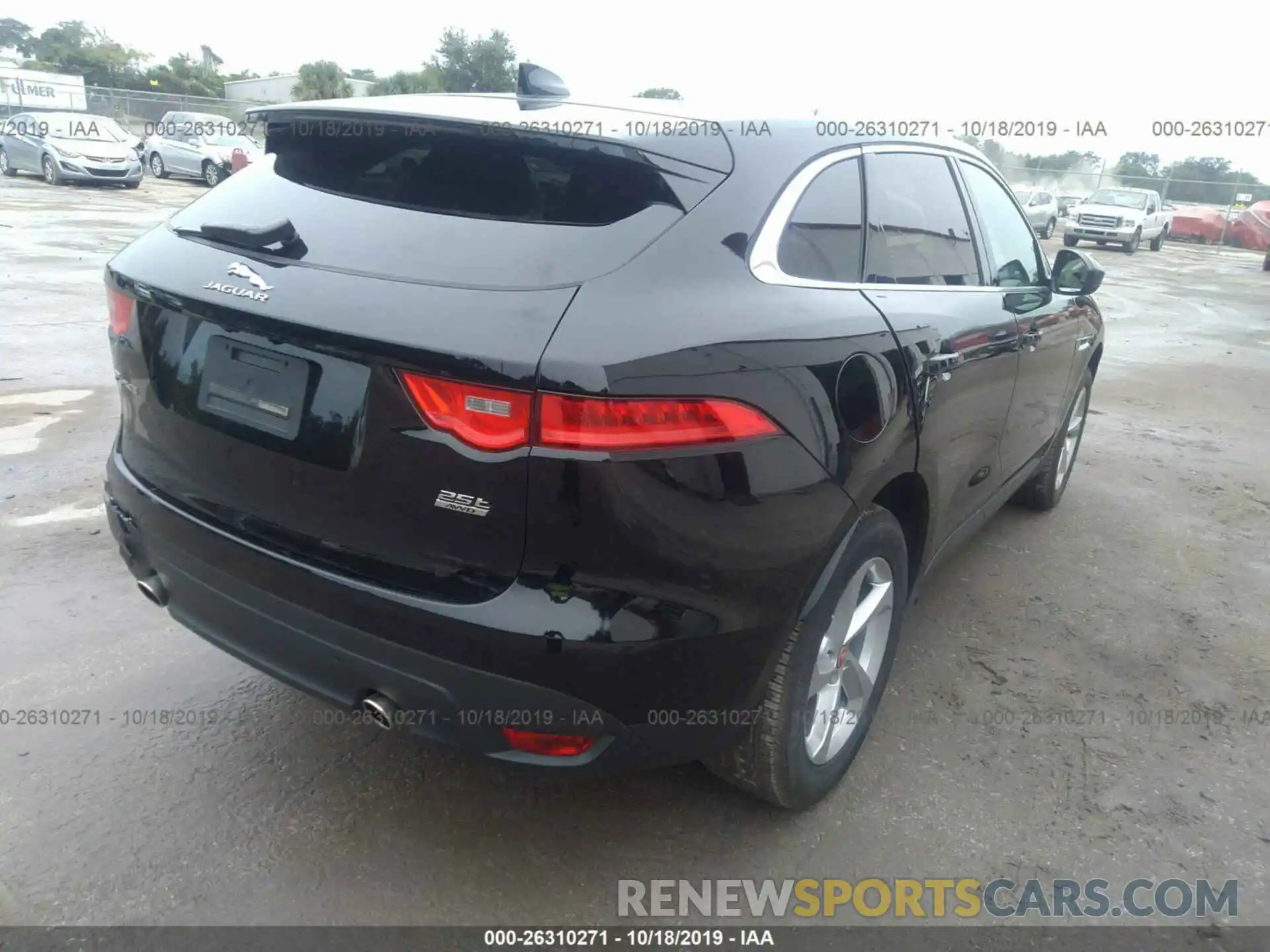 4 Фотография поврежденного автомобиля SADCJ2FX3KA398977 JAGUAR F-PACE 2019