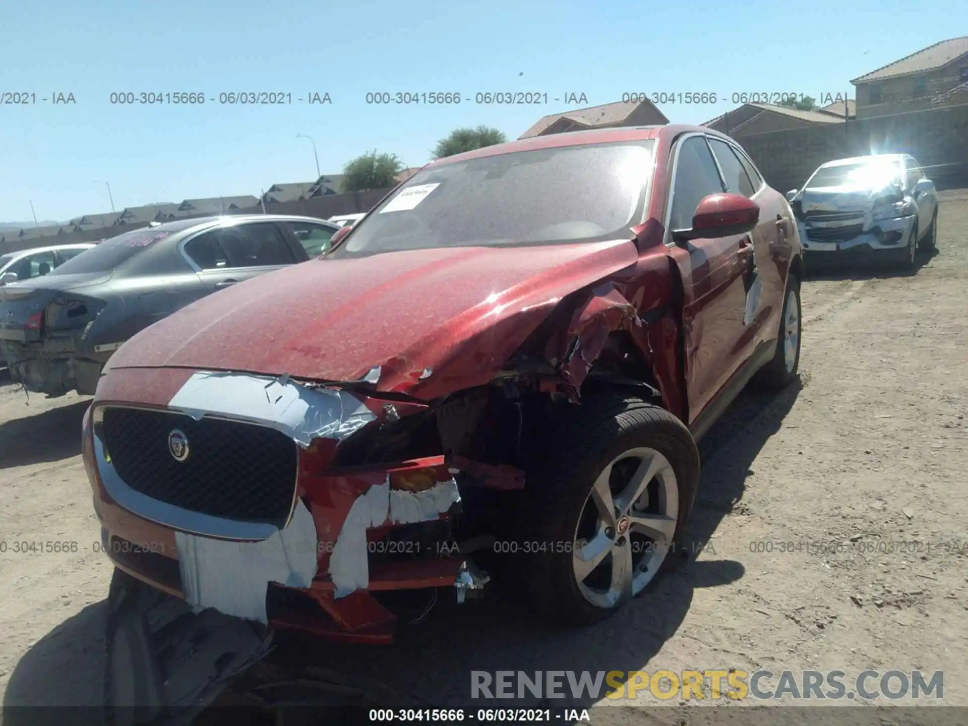 2 Photograph of a damaged car SADCJ2FX3KA600040 JAGUAR F-PACE 2019