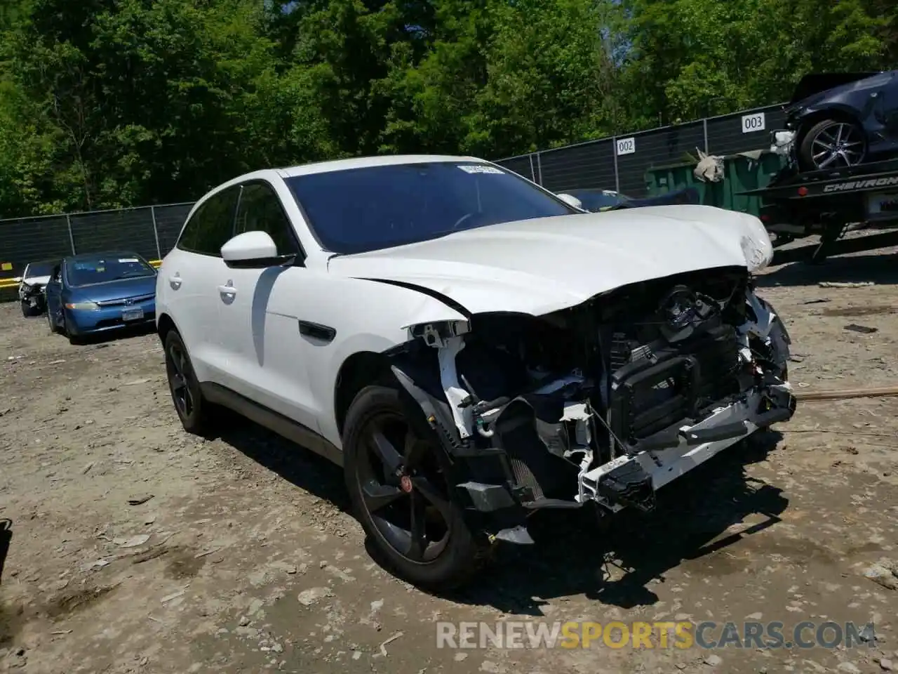 1 Photograph of a damaged car SADCJ2FX3KA600684 JAGUAR F-PACE 2019