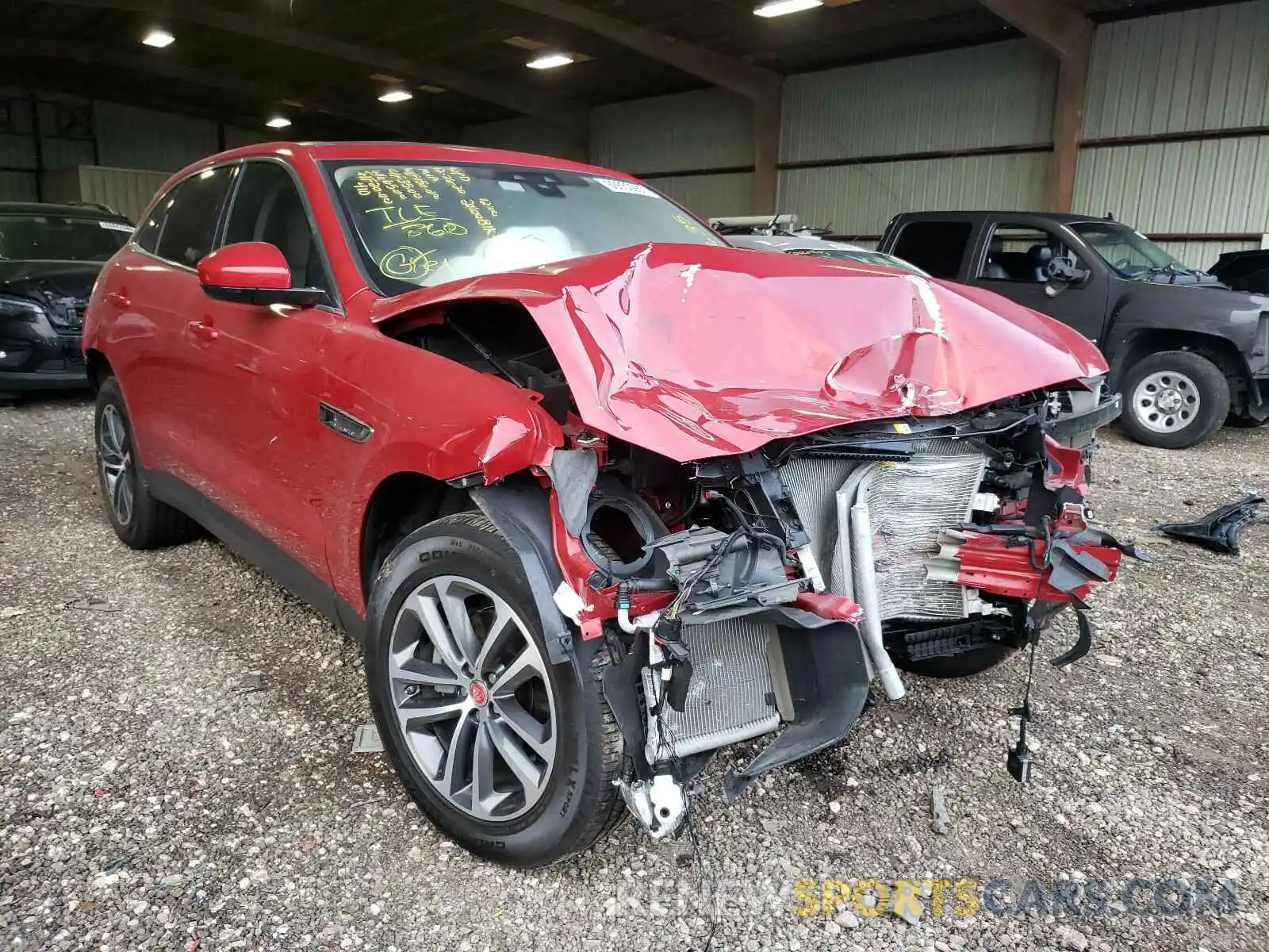 1 Photograph of a damaged car SADCJ2FX4KA616635 JAGUAR F-PACE 2019