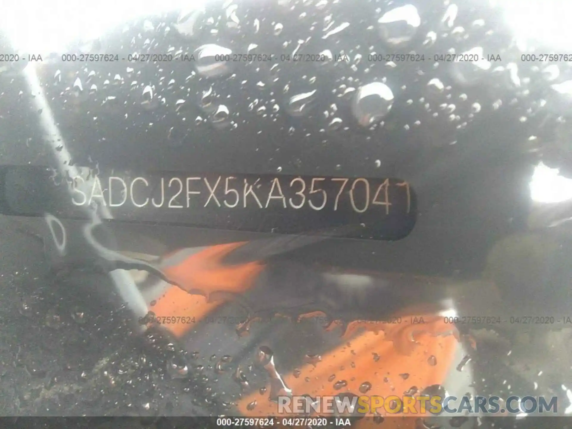 9 Фотография поврежденного автомобиля SADCJ2FX5KA357041 JAGUAR F-PACE 2019