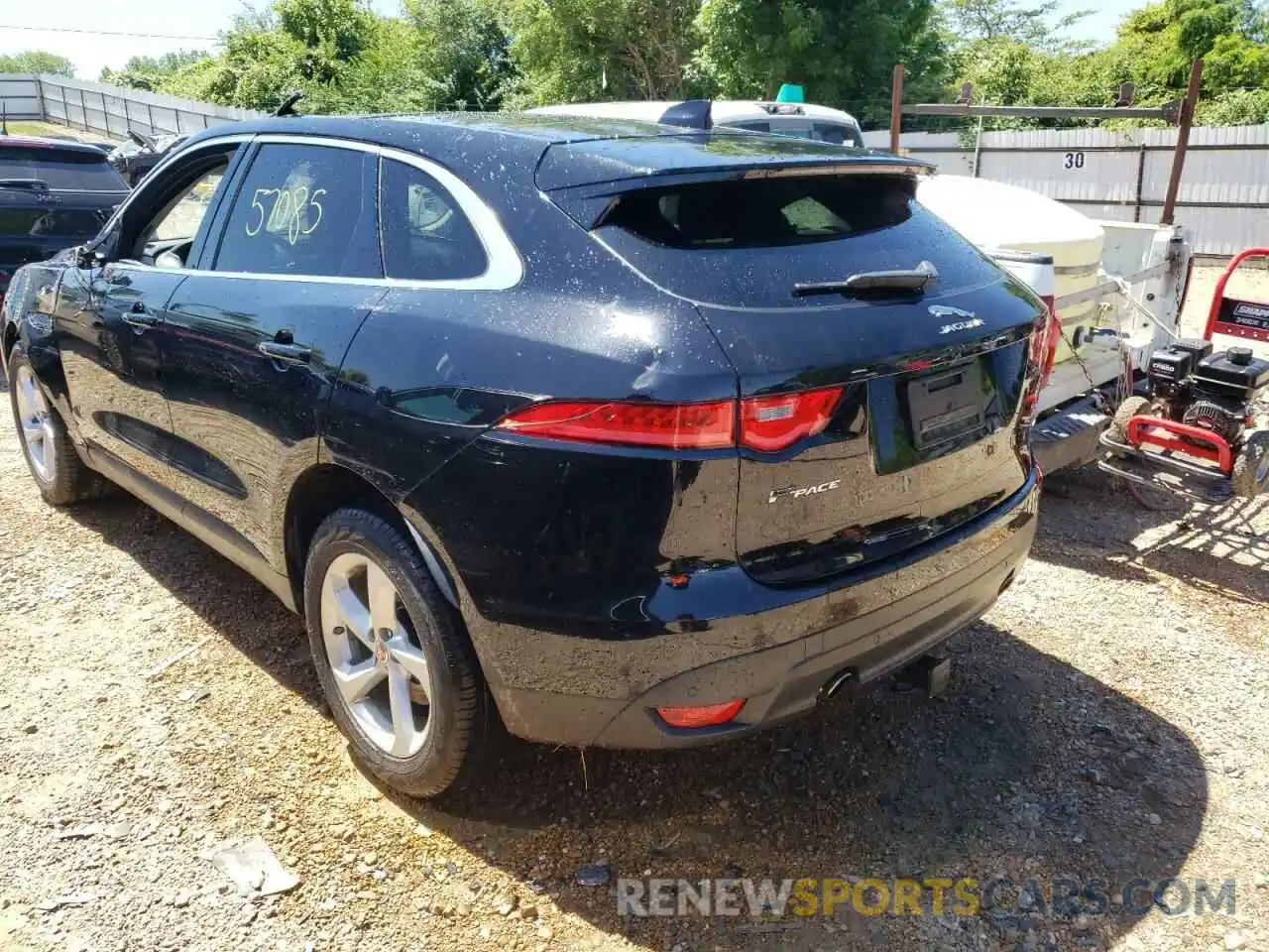 3 Фотография поврежденного автомобиля SADCJ2FX6KA399119 JAGUAR F-PACE 2019