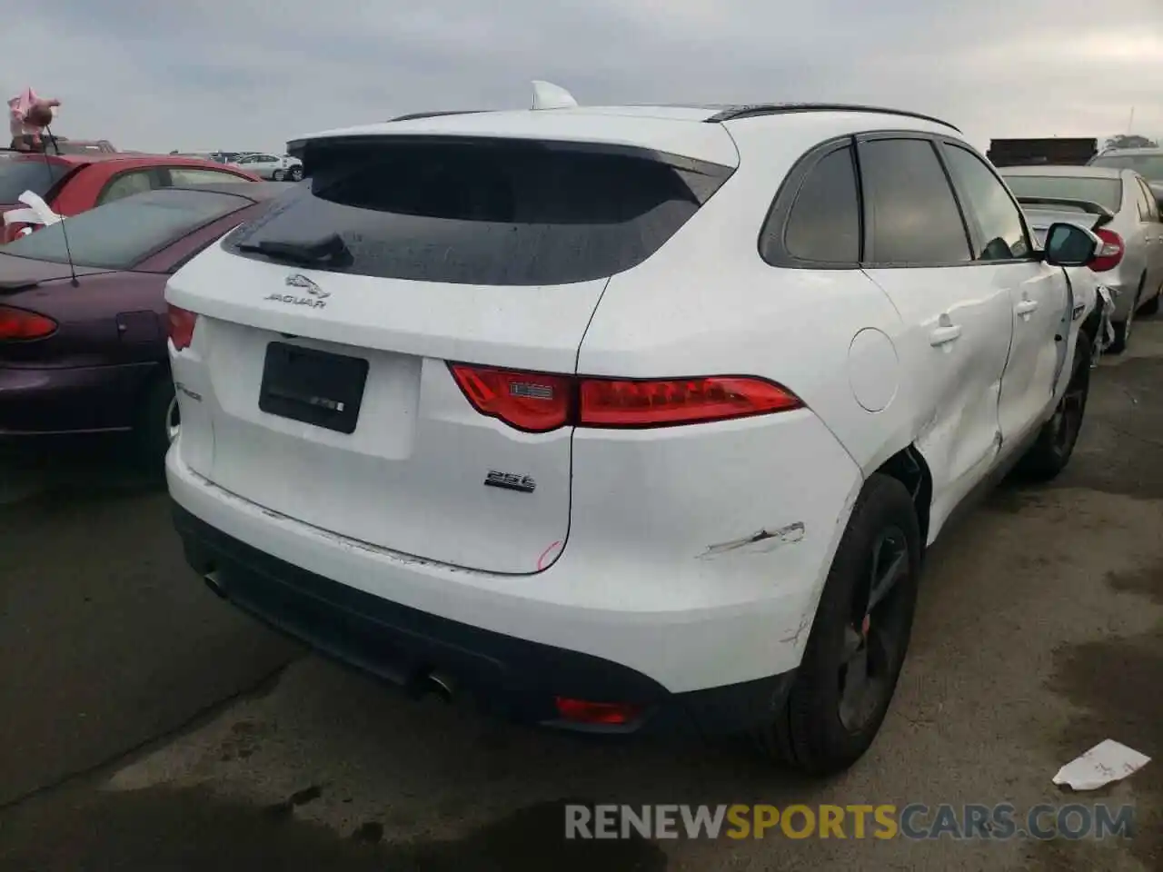 4 Фотография поврежденного автомобиля SADCJ2FX7KA357168 JAGUAR F-PACE 2019