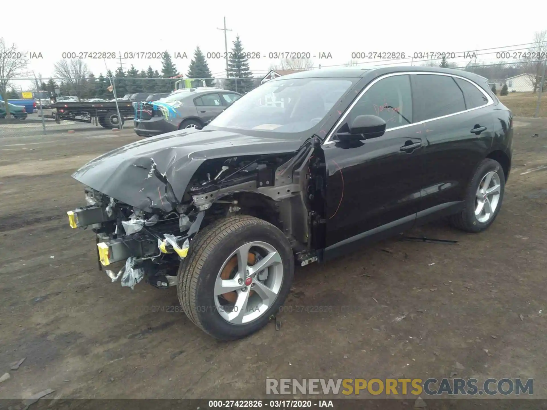 2 Фотография поврежденного автомобиля SADCJ2FX8KA356949 JAGUAR F-PACE 2019