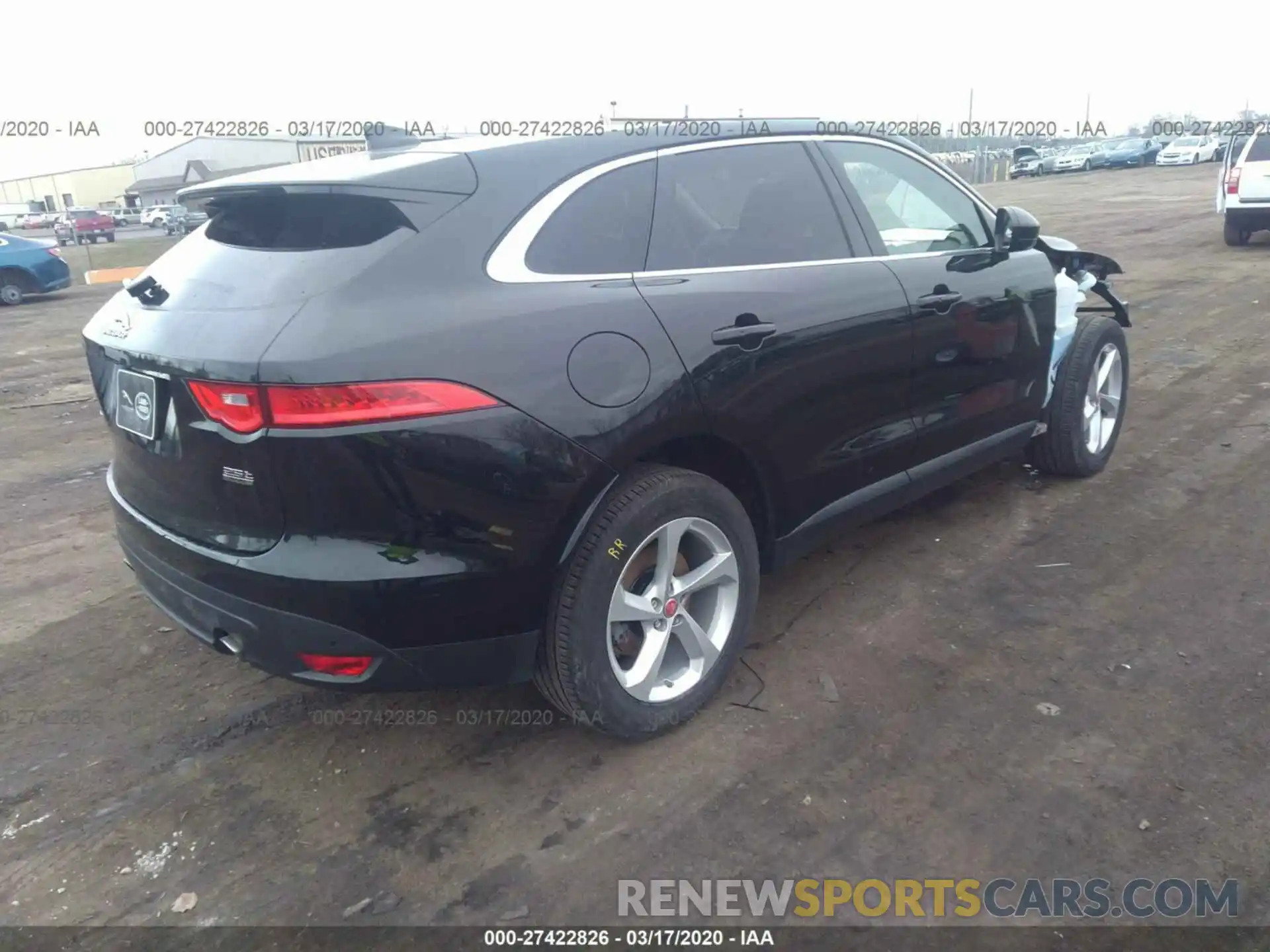 4 Фотография поврежденного автомобиля SADCJ2FX8KA356949 JAGUAR F-PACE 2019