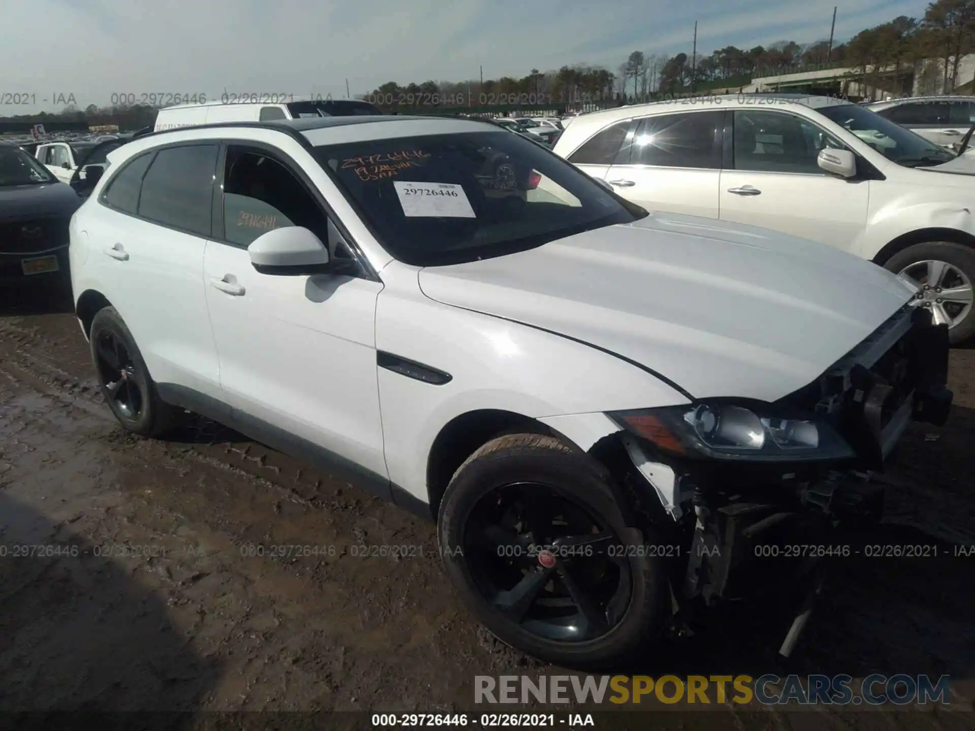 1 Photograph of a damaged car SADCJ2FX9KA356412 JAGUAR F-PACE 2019