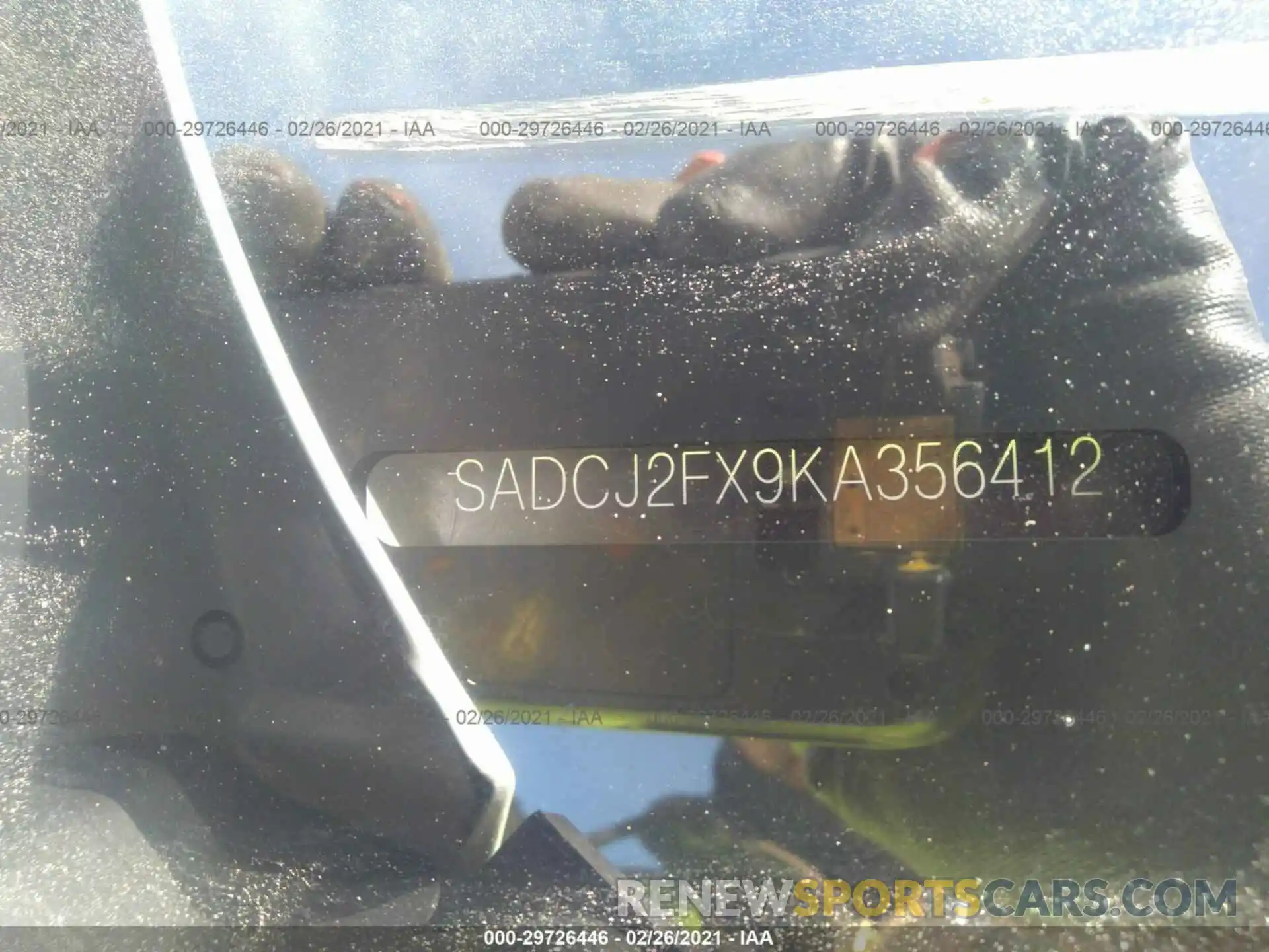 9 Photograph of a damaged car SADCJ2FX9KA356412 JAGUAR F-PACE 2019