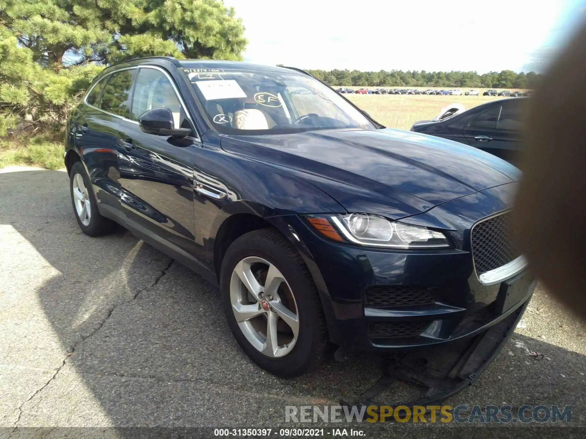 1 Фотография поврежденного автомобиля SADCJ2FX9KA600950 JAGUAR F-PACE 2019