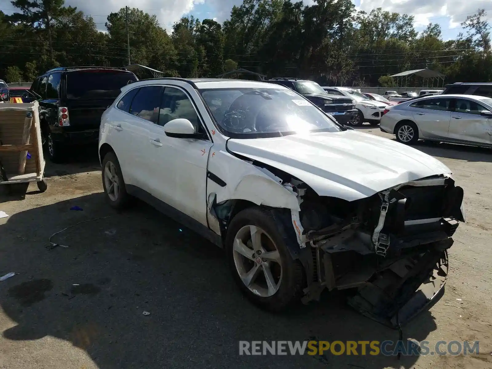 1 Photograph of a damaged car SADCJ2FXXKA393792 JAGUAR F-PACE 2019