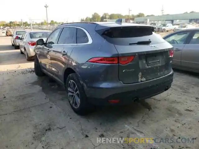 3 Фотография поврежденного автомобиля SADCJ2FXXKA395686 JAGUAR F-PACE 2019