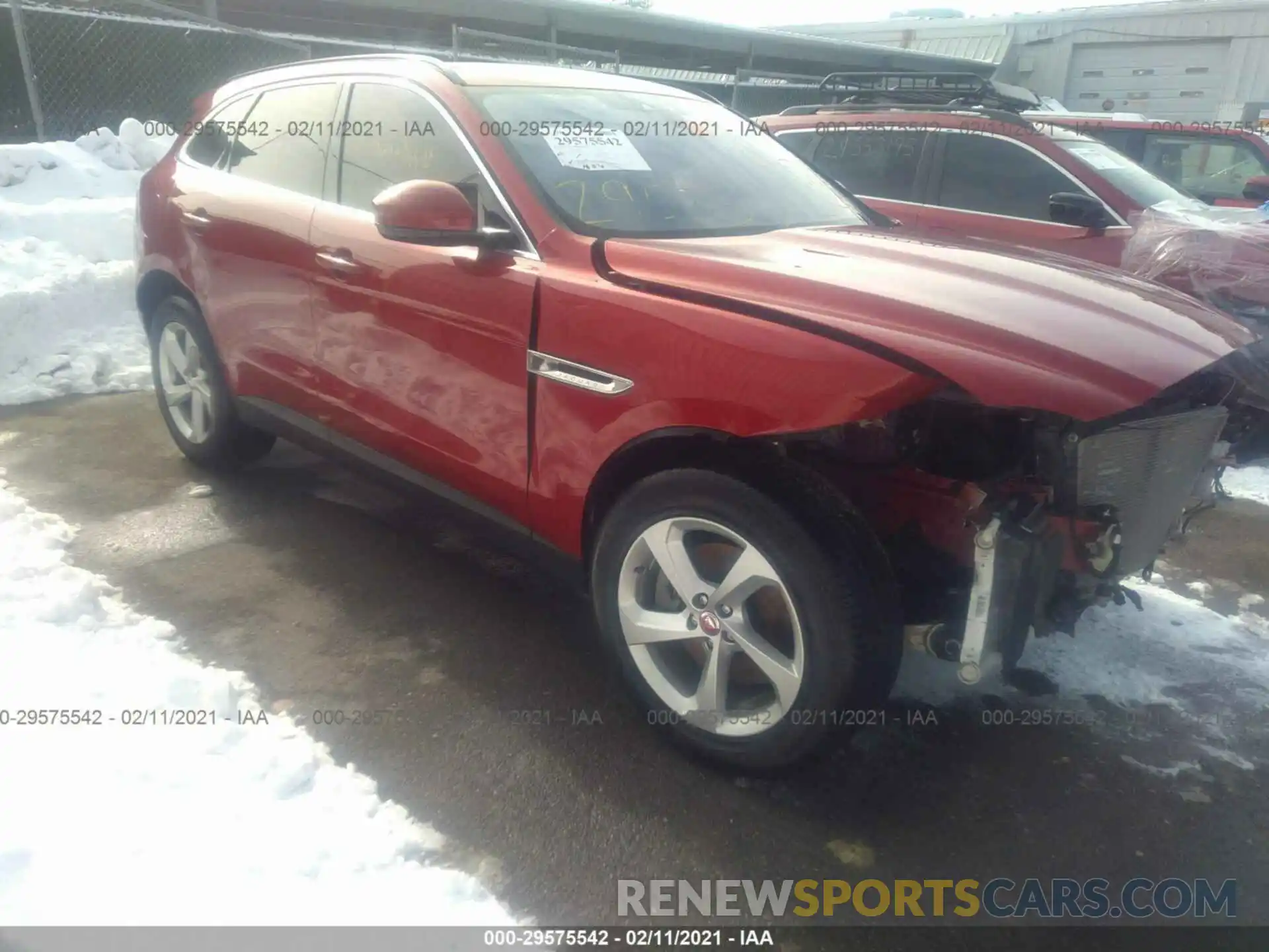 1 Photograph of a damaged car SADCJ2GX2KA368092 JAGUAR F-PACE 2019