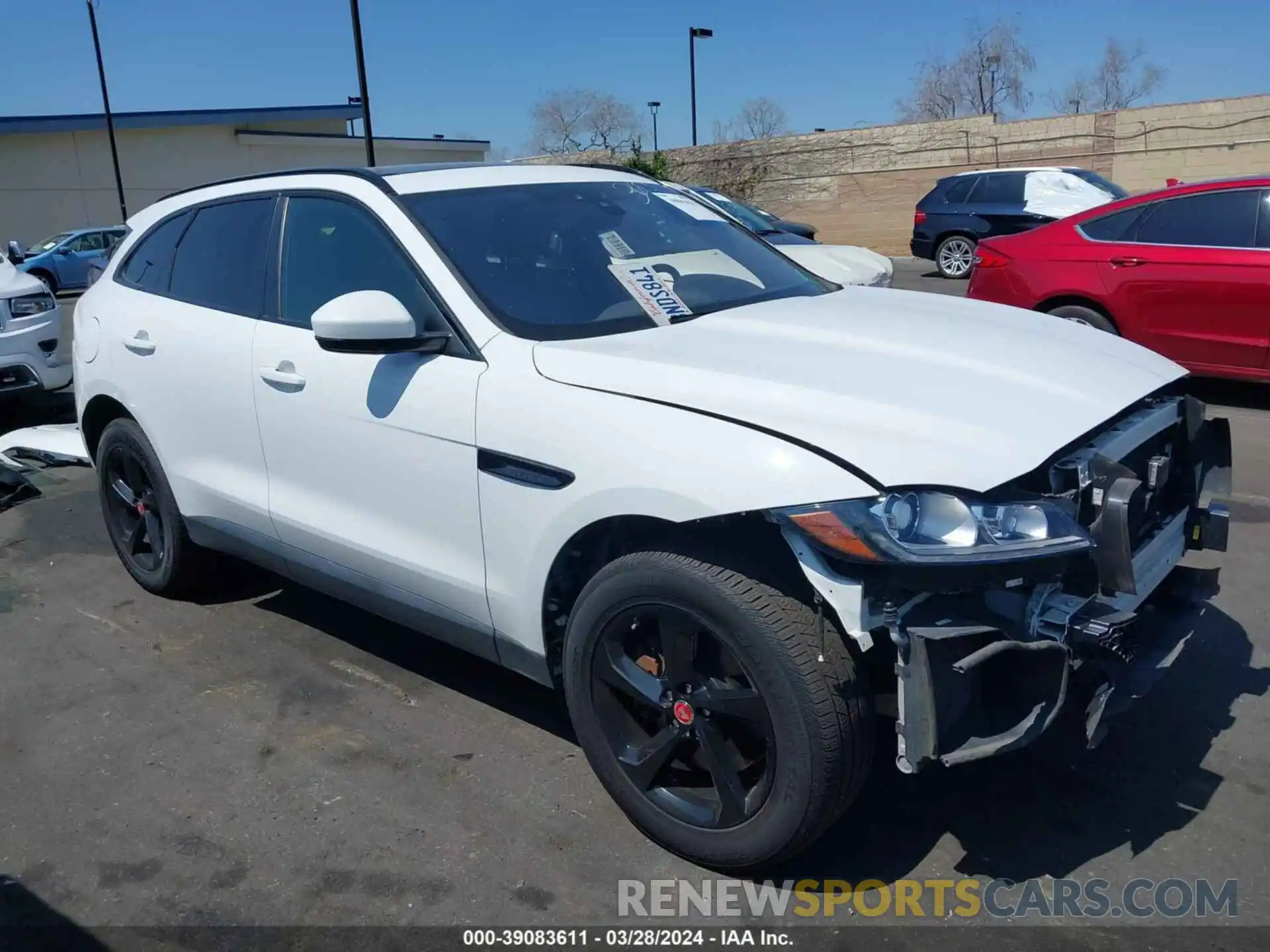 1 Photograph of a damaged car SADCJ2GX2KA368559 JAGUAR F-PACE 2019