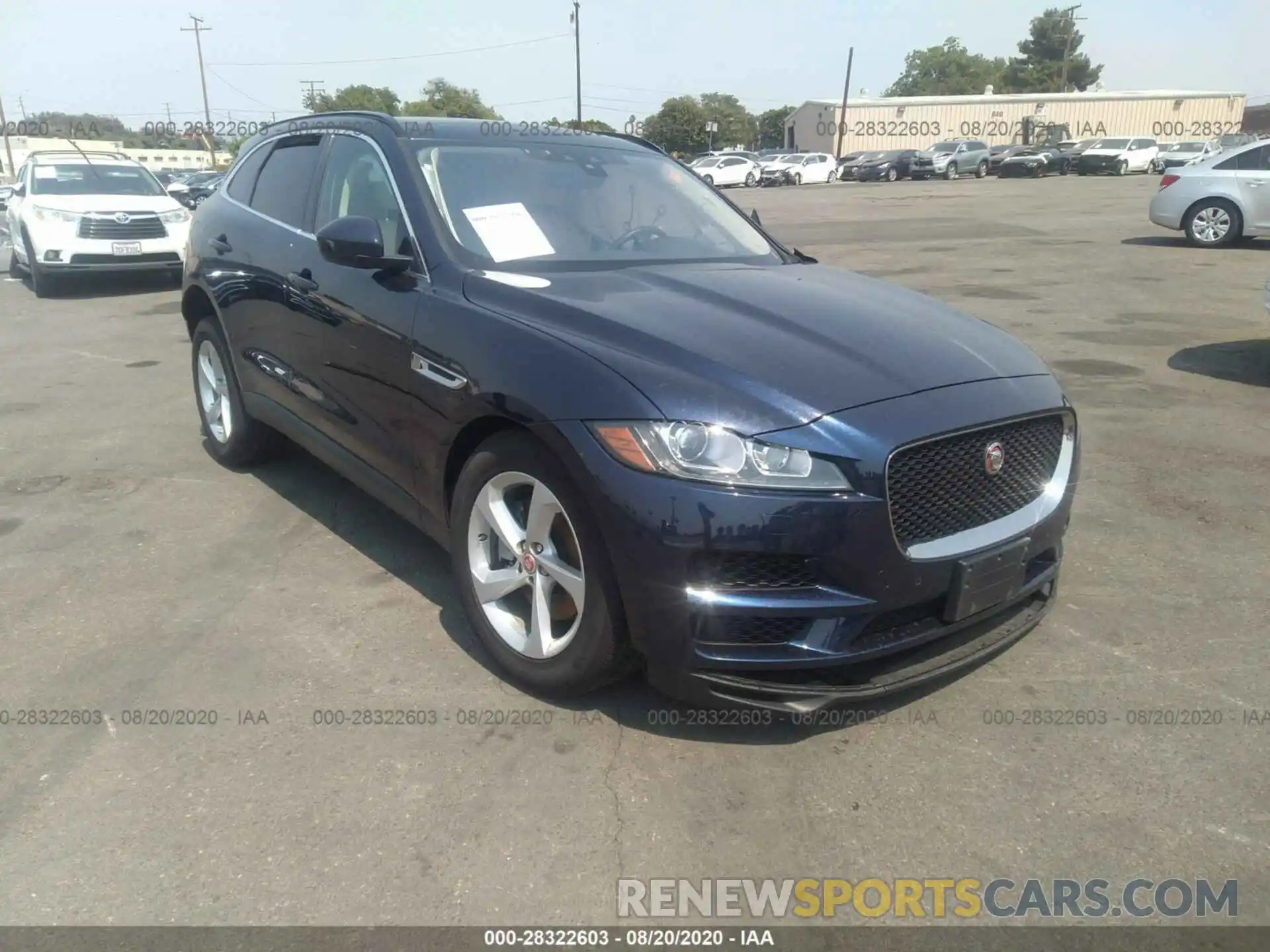 1 Photograph of a damaged car SADCJ2GX3KA602241 JAGUAR F-PACE 2019