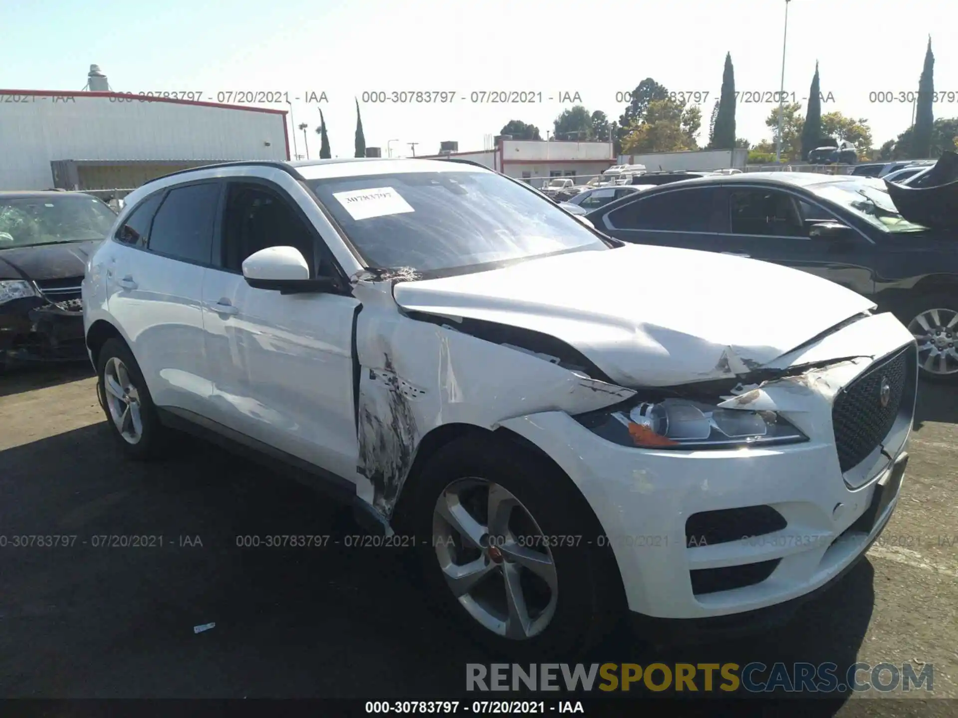 1 Photograph of a damaged car SADCJ2GX6KA368760 JAGUAR F-PACE 2019