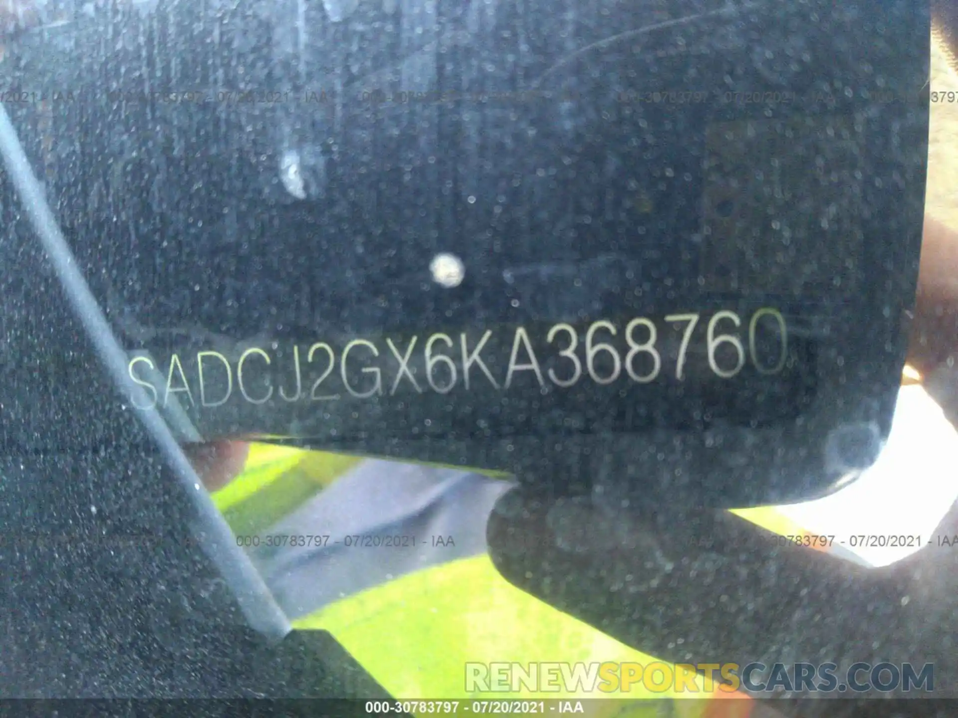 9 Photograph of a damaged car SADCJ2GX6KA368760 JAGUAR F-PACE 2019