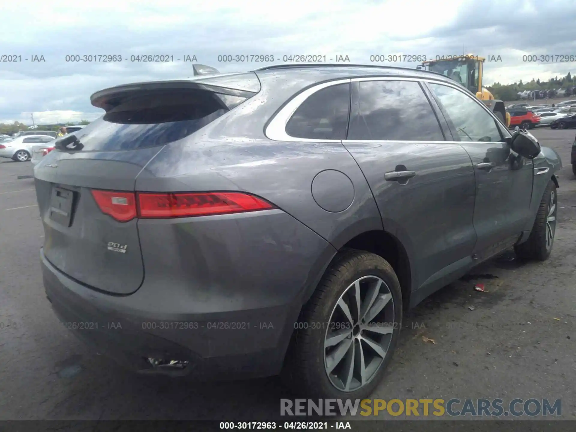 4 Фотография поврежденного автомобиля SADCK2FN6KA612291 JAGUAR F-PACE 2019