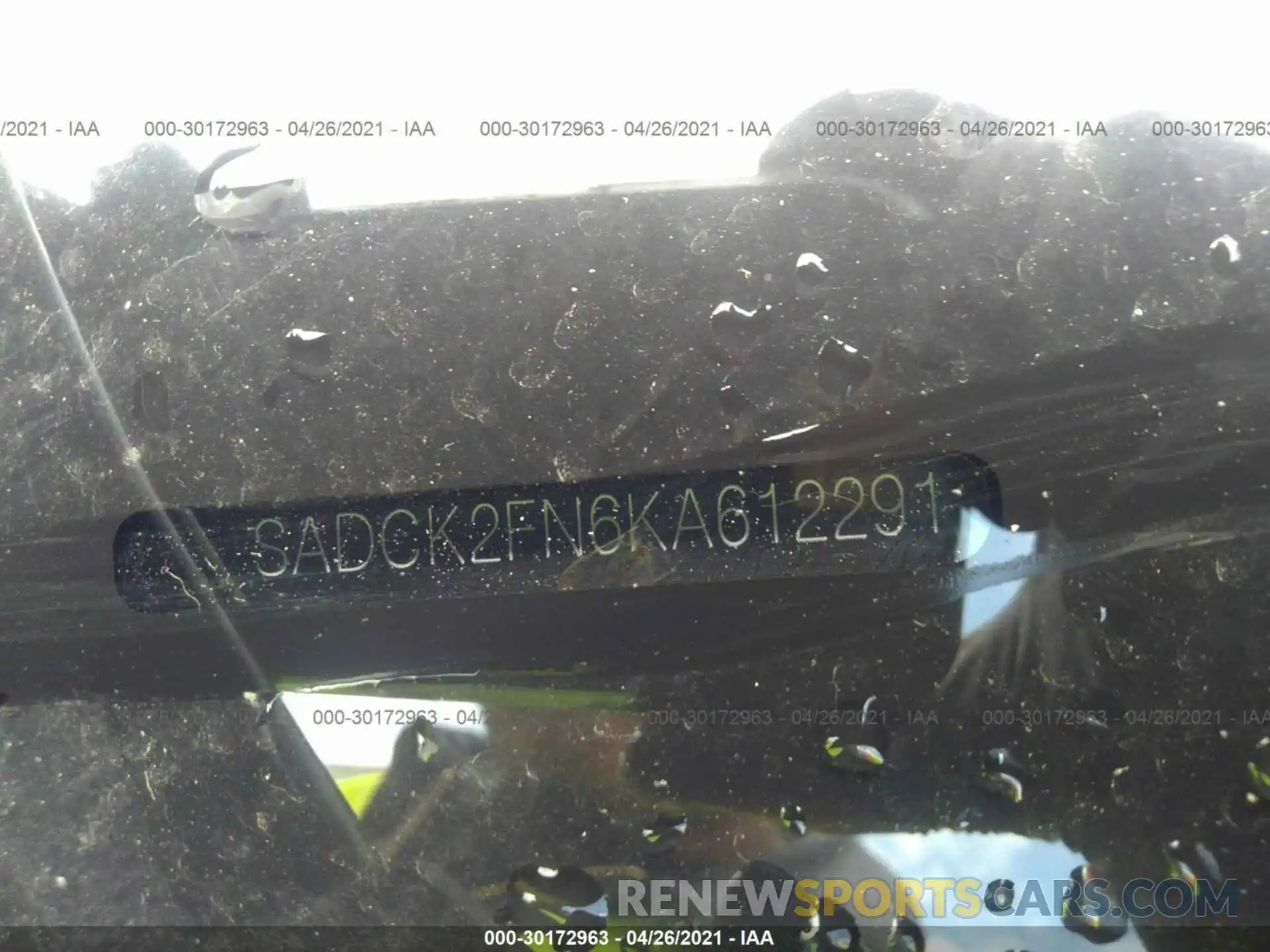 9 Photograph of a damaged car SADCK2FN6KA612291 JAGUAR F-PACE 2019