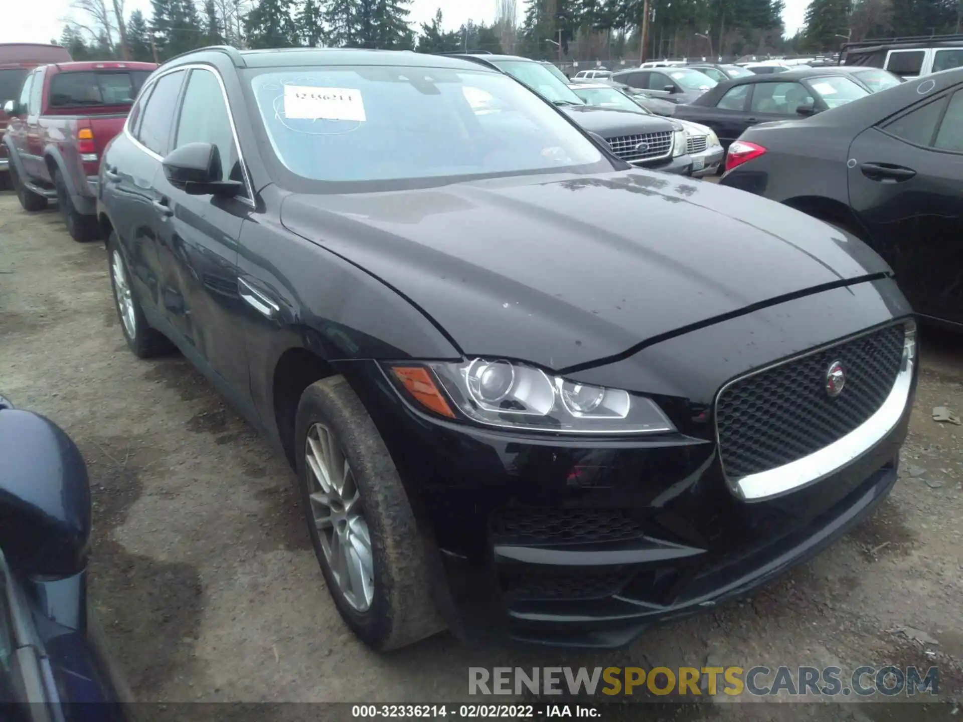 1 Photograph of a damaged car SADCK2FX0KA609615 JAGUAR F-PACE 2019