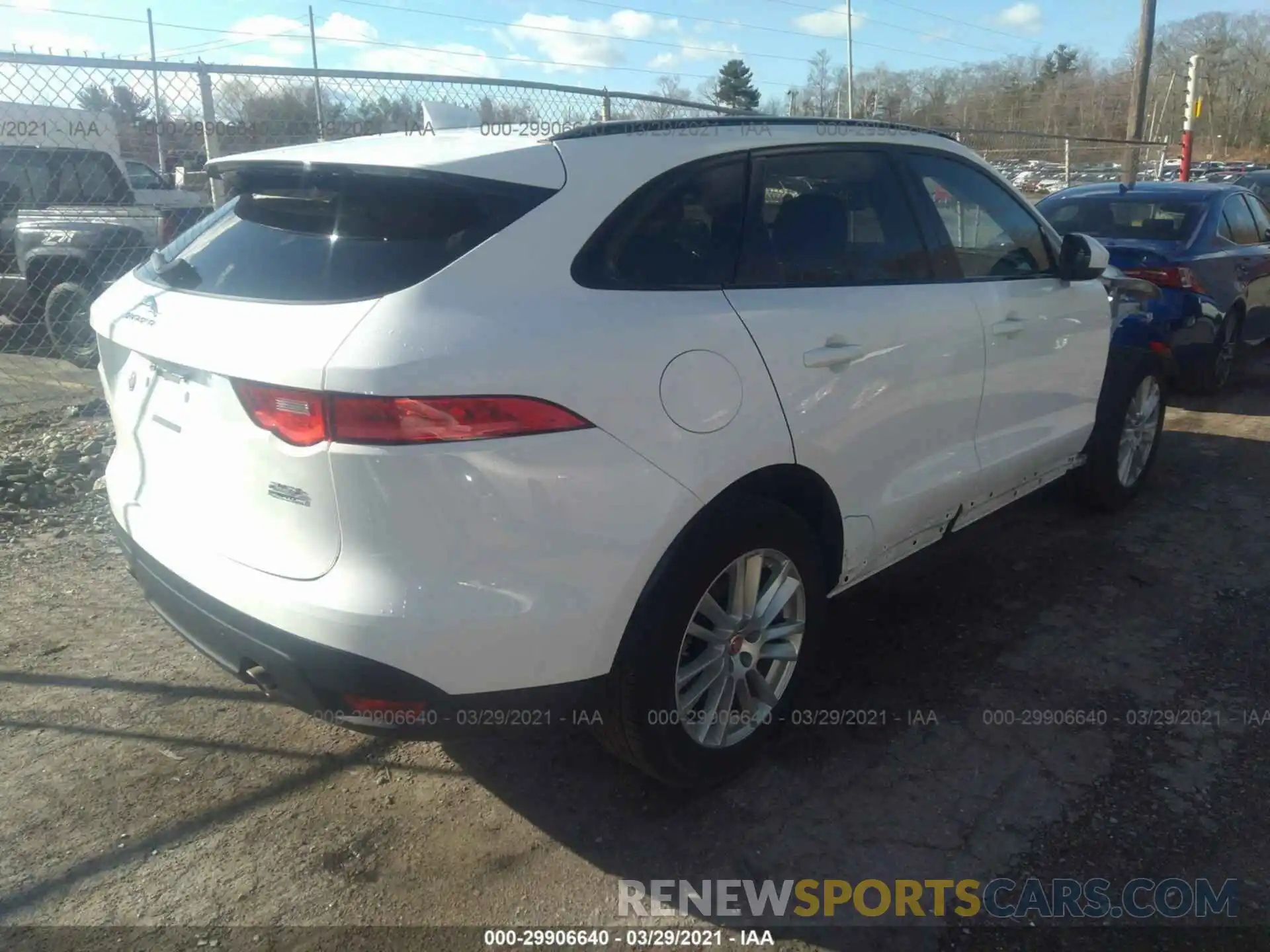 4 Фотография поврежденного автомобиля SADCK2FX2KA395002 JAGUAR F-PACE 2019