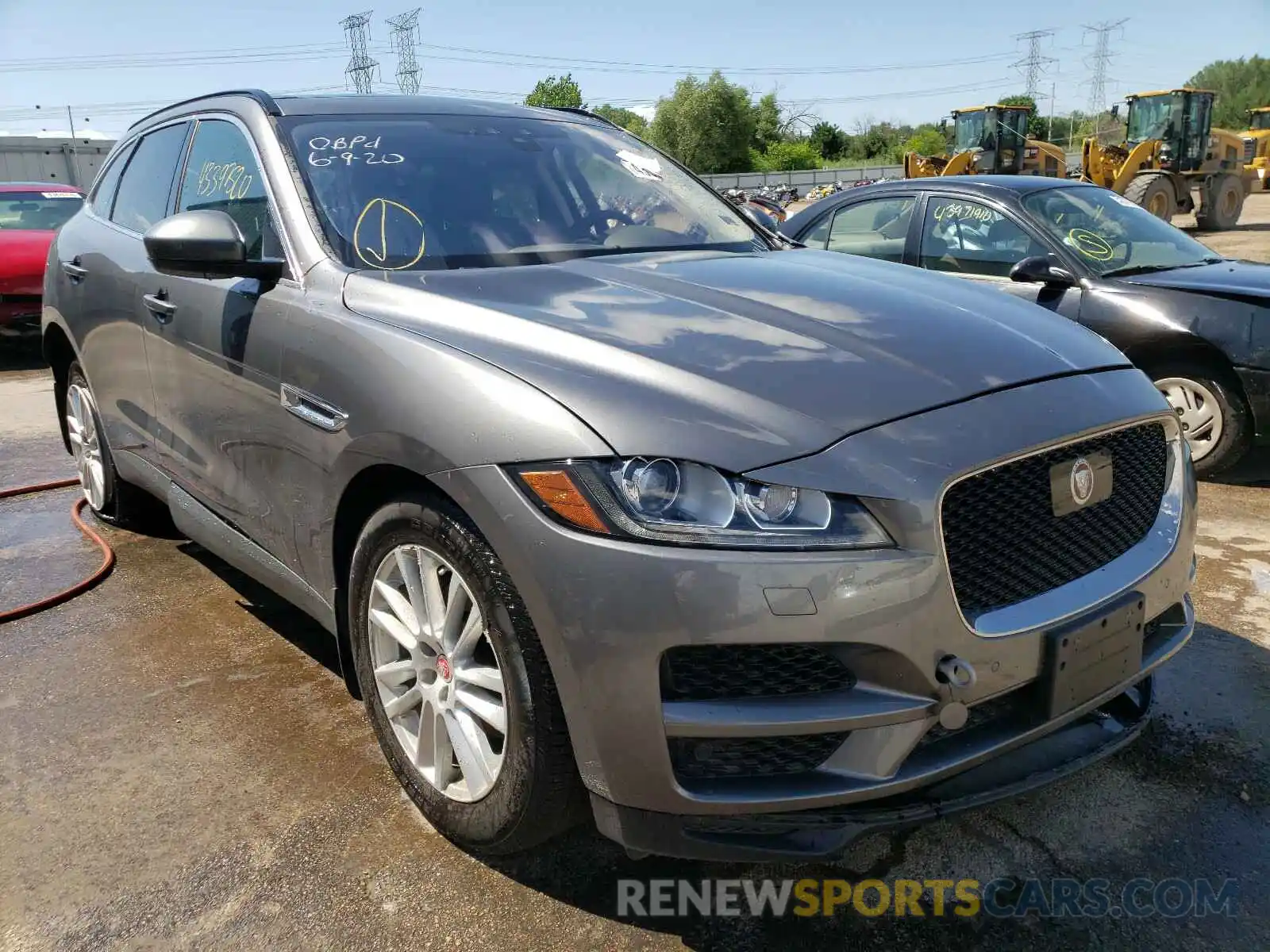 1 Photograph of a damaged car SADCK2FX2KA600933 JAGUAR F-PACE 2019