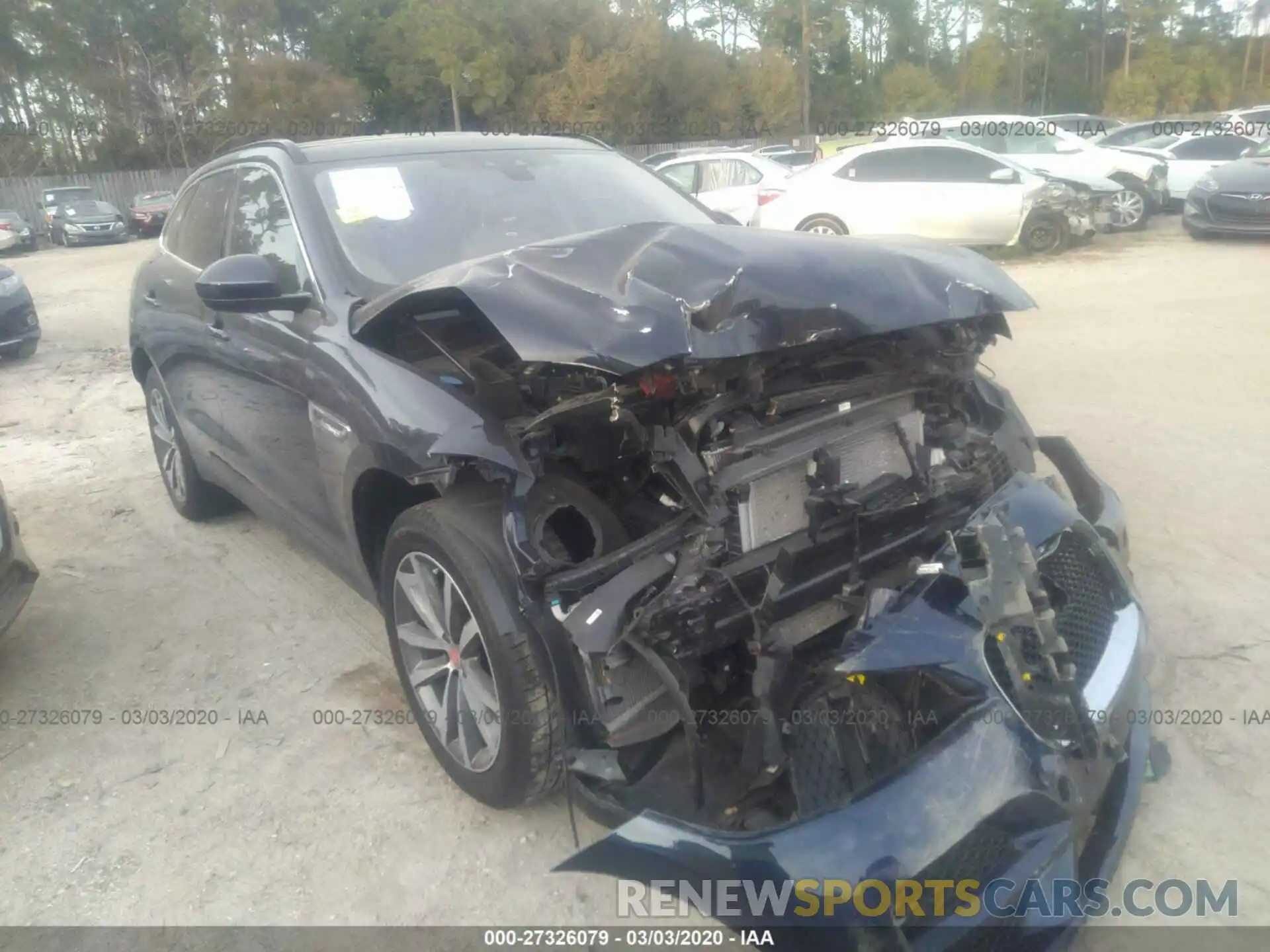 1 Photograph of a damaged car SADCK2FX3KA610600 JAGUAR F-PACE 2019