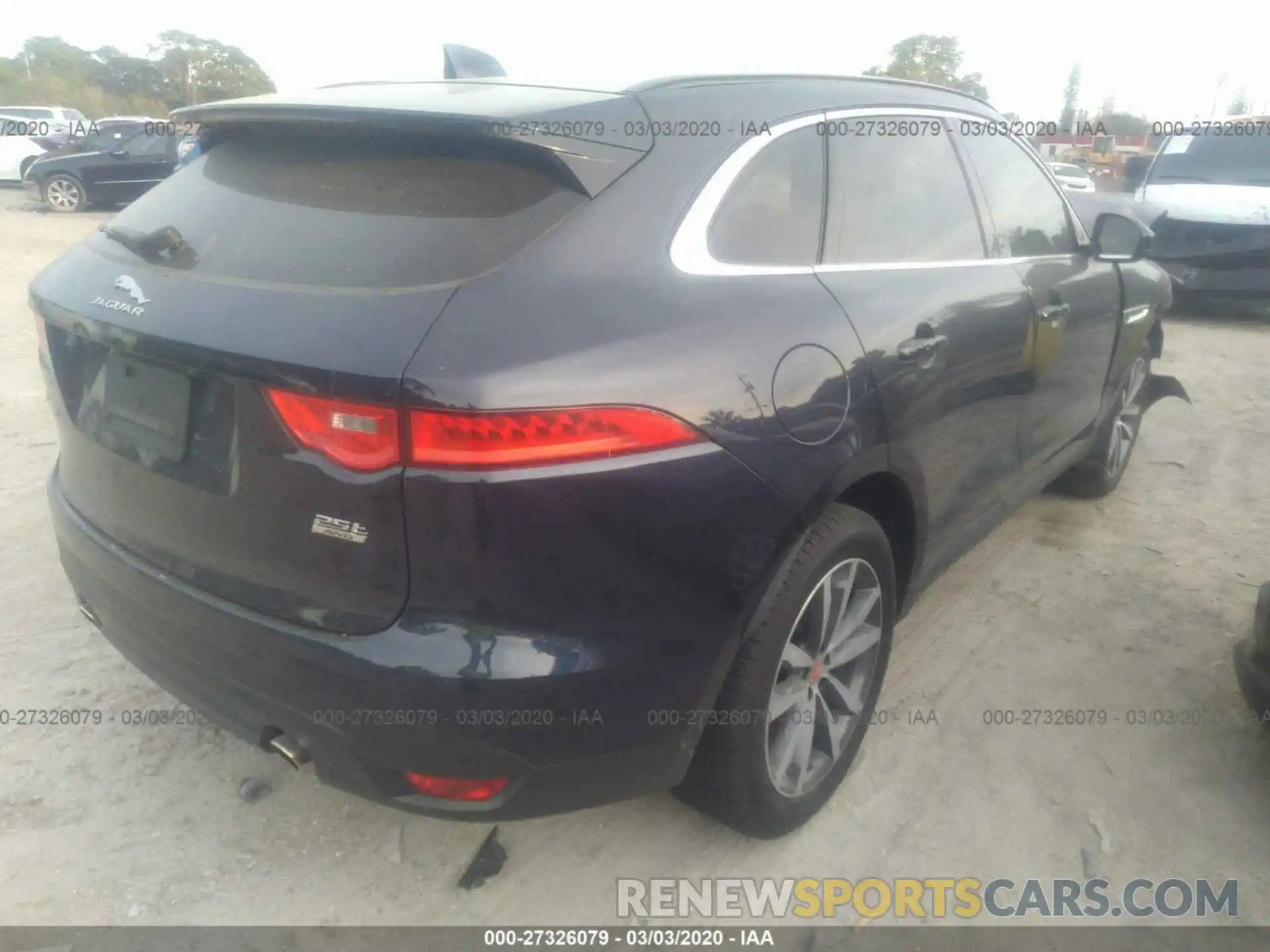 4 Фотография поврежденного автомобиля SADCK2FX3KA610600 JAGUAR F-PACE 2019