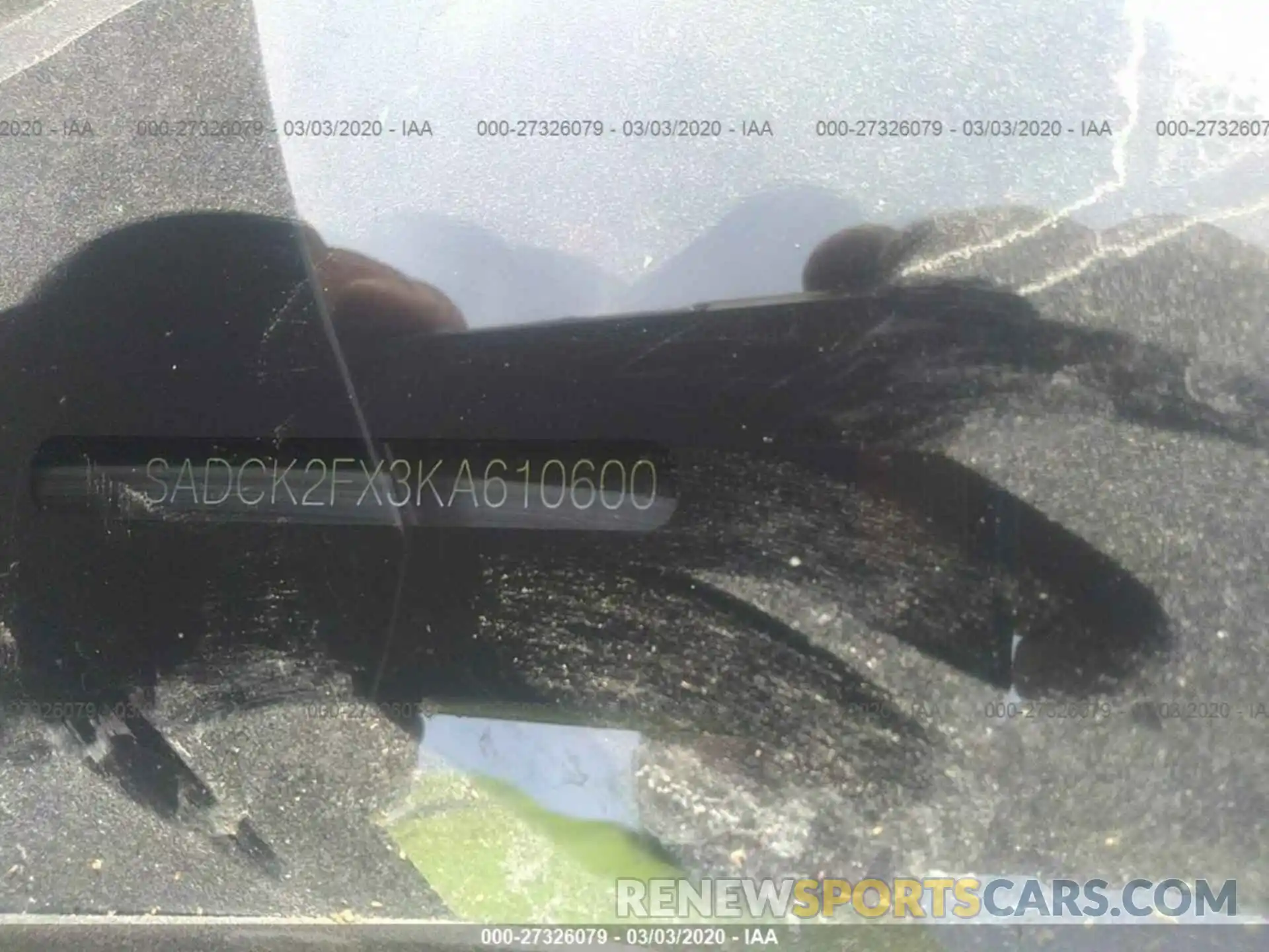 9 Photograph of a damaged car SADCK2FX3KA610600 JAGUAR F-PACE 2019