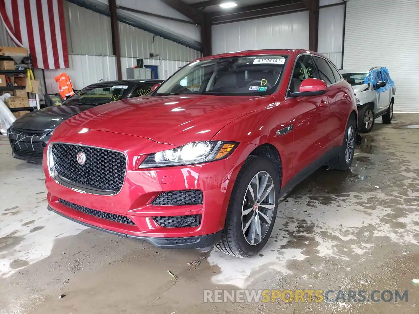 2 Фотография поврежденного автомобиля SADCK2FX5KA358087 JAGUAR F-PACE 2019