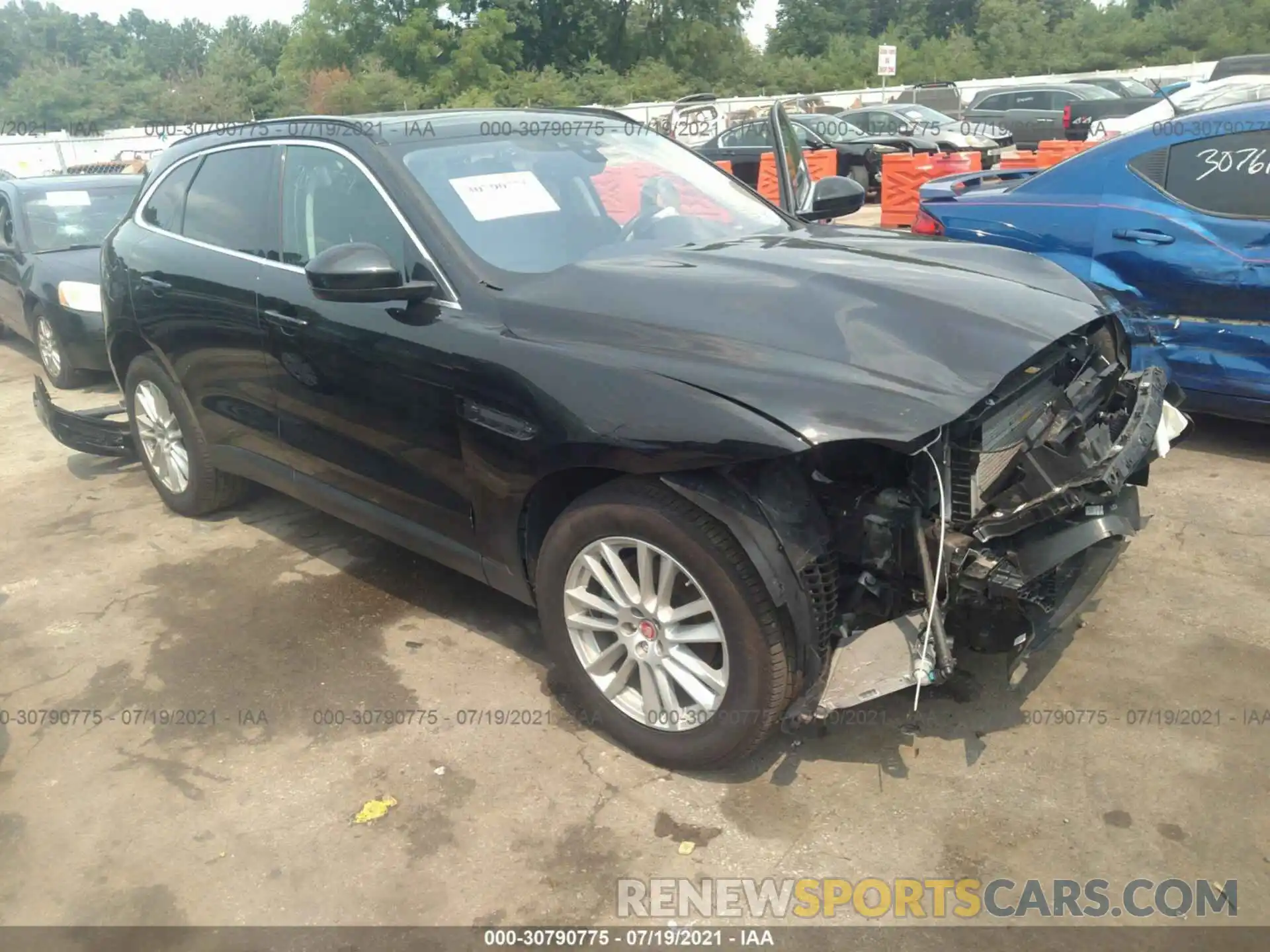 1 Photograph of a damaged car SADCK2FX6KA396489 JAGUAR F-PACE 2019