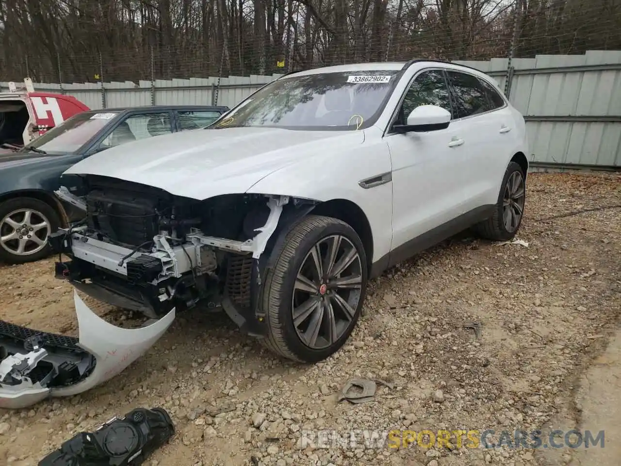 2 Фотография поврежденного автомобиля SADCK2FX6KA609571 JAGUAR F-PACE 2019