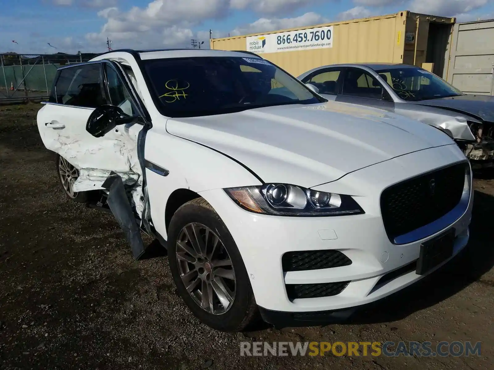 1 Photograph of a damaged car SADCK2FX7KA354946 JAGUAR F-PACE 2019