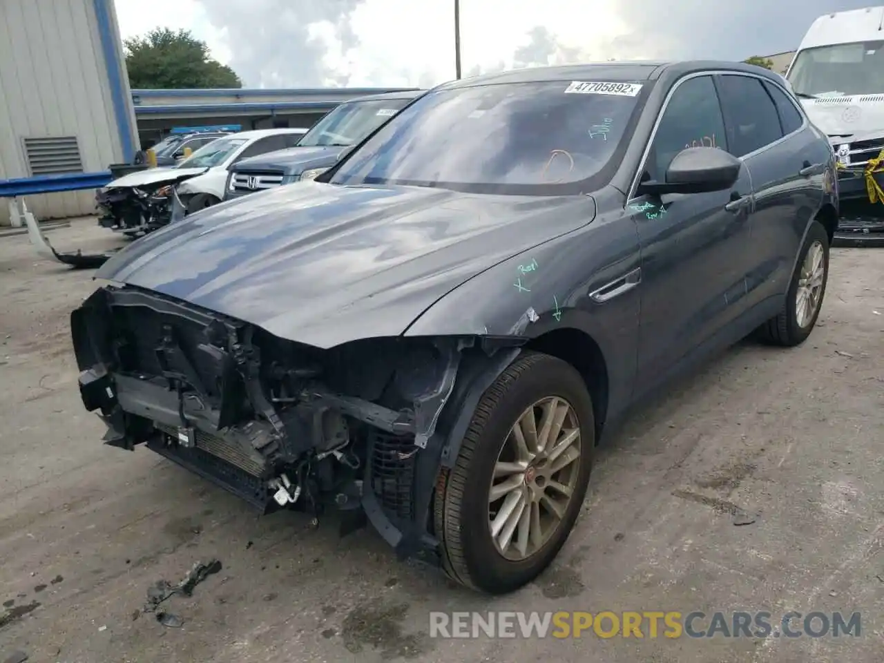 2 Photograph of a damaged car SADCK2FX8KA358620 JAGUAR F-PACE 2019