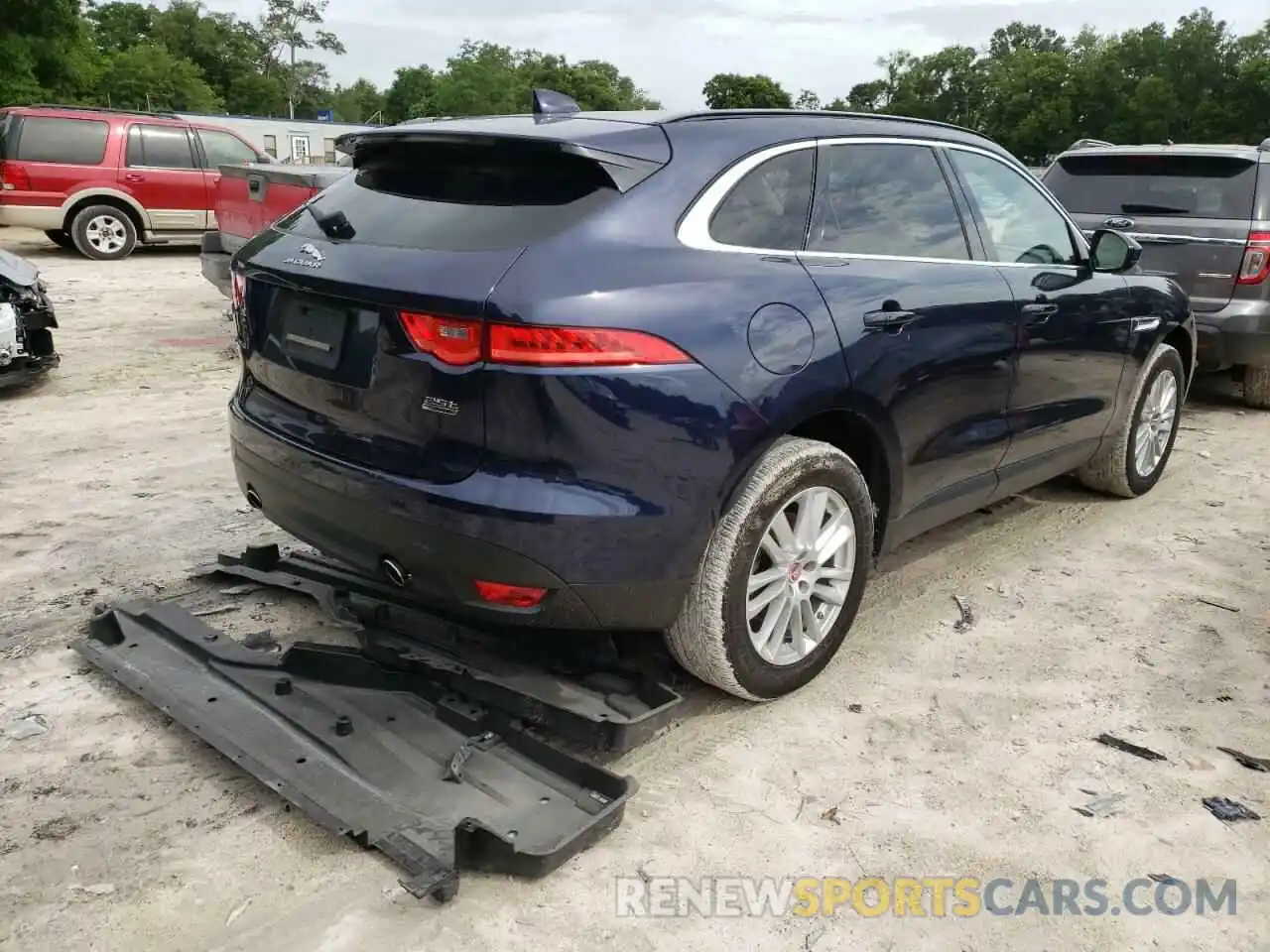 4 Фотография поврежденного автомобиля SADCK2FX8KA601097 JAGUAR F-PACE 2019