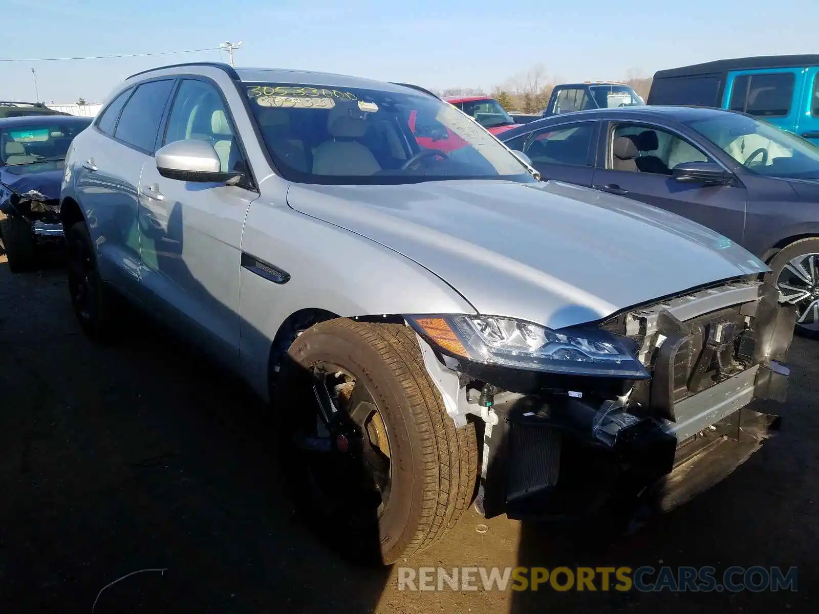 1 Photograph of a damaged car SADCK2FX8KA609779 JAGUAR F-PACE 2019