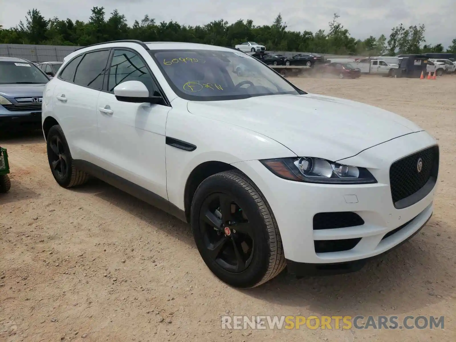 1 Photograph of a damaged car SADCK2FX8KA609927 JAGUAR F-PACE 2019