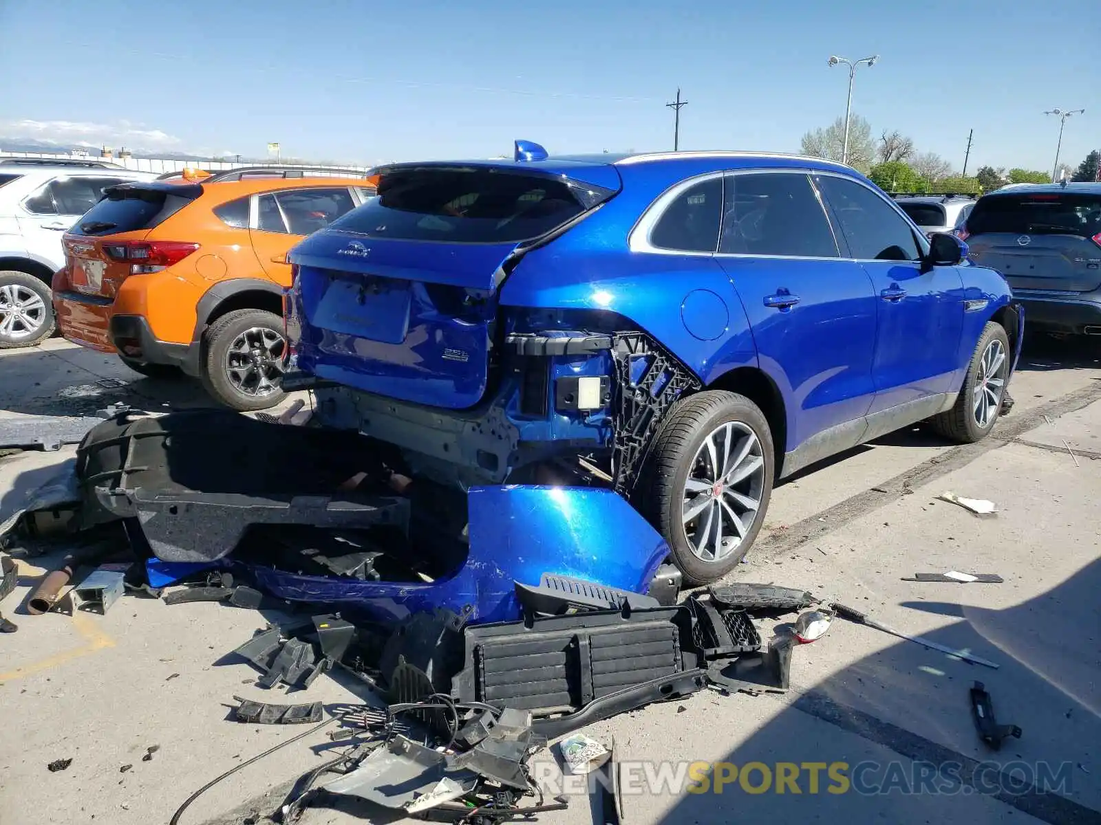 4 Фотография поврежденного автомобиля SADCK2FX9KA606423 JAGUAR F-PACE 2019