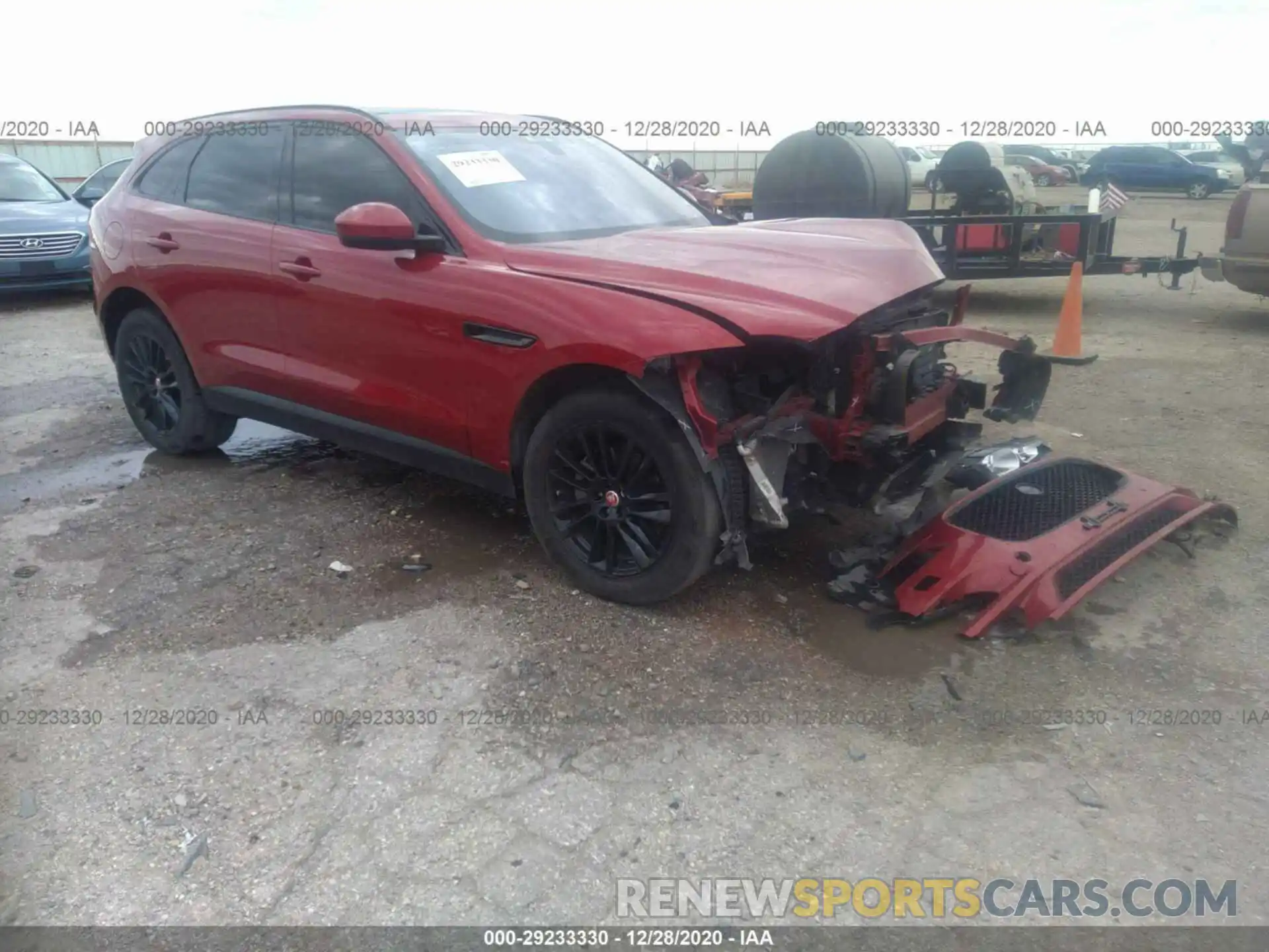 1 Фотография поврежденного автомобиля SADCK2FXXKA364001 JAGUAR F-PACE 2019