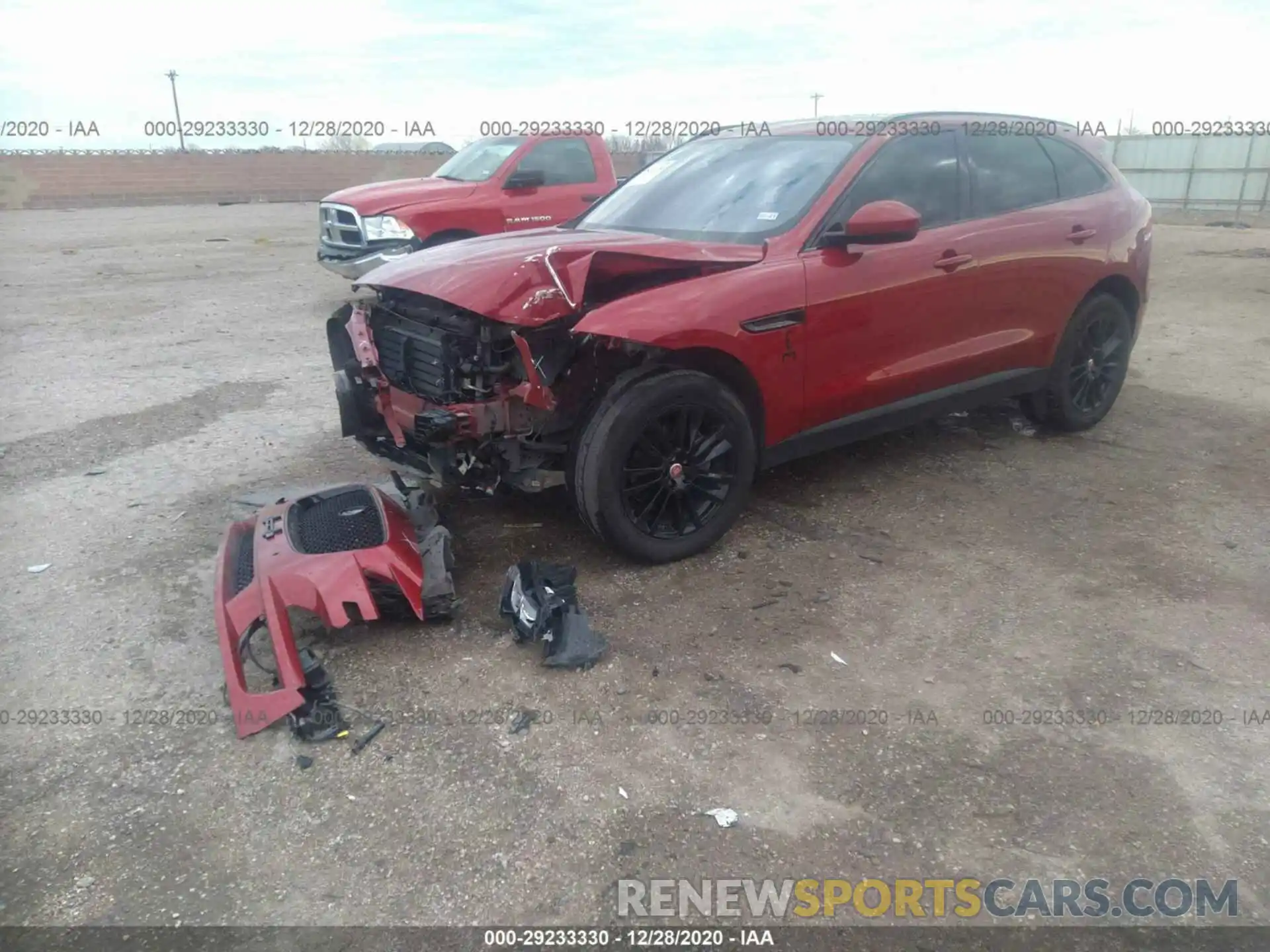 2 Фотография поврежденного автомобиля SADCK2FXXKA364001 JAGUAR F-PACE 2019