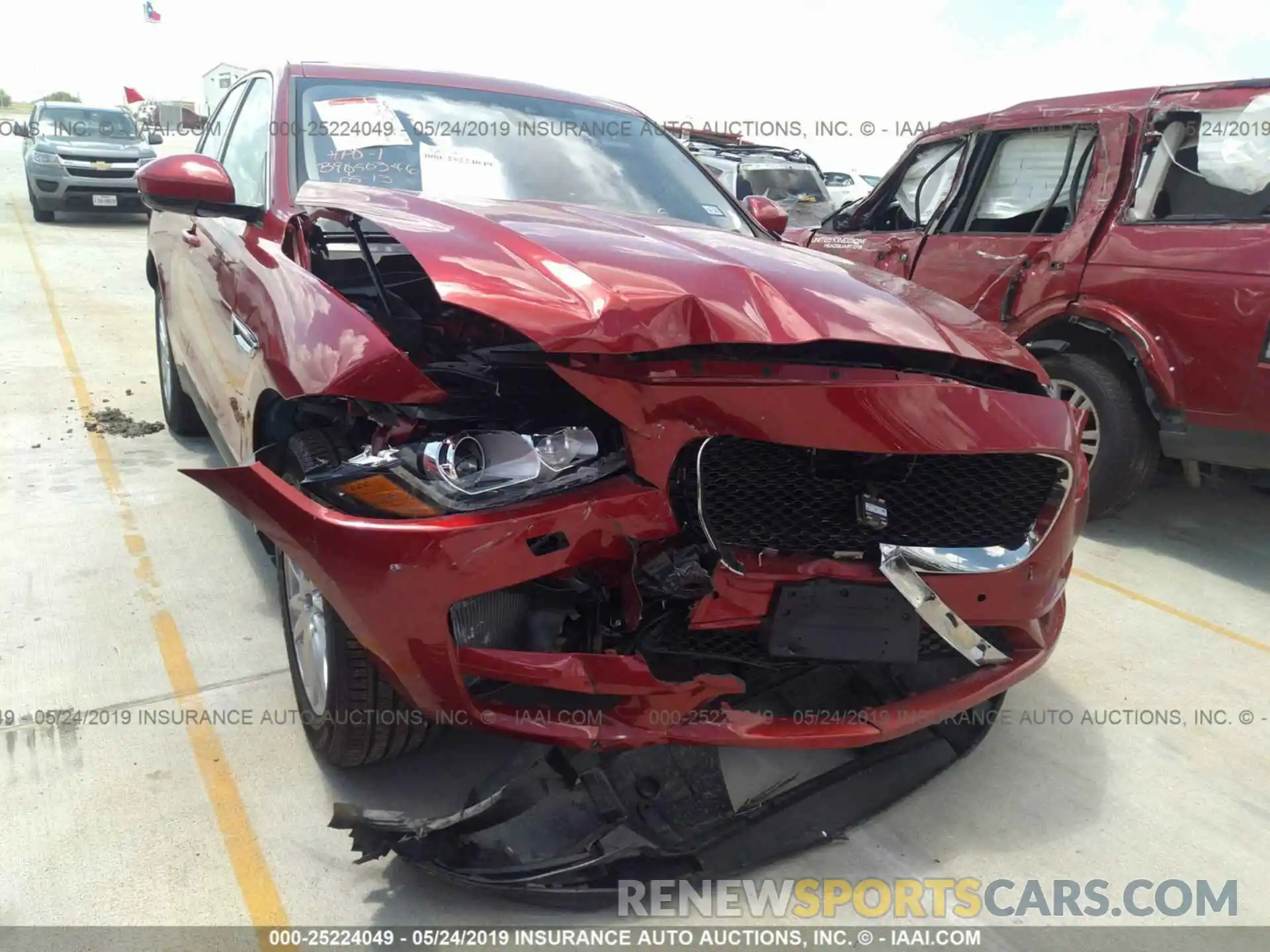 1 Photograph of a damaged car SADCK2FXXKA396320 JAGUAR F-PACE 2019