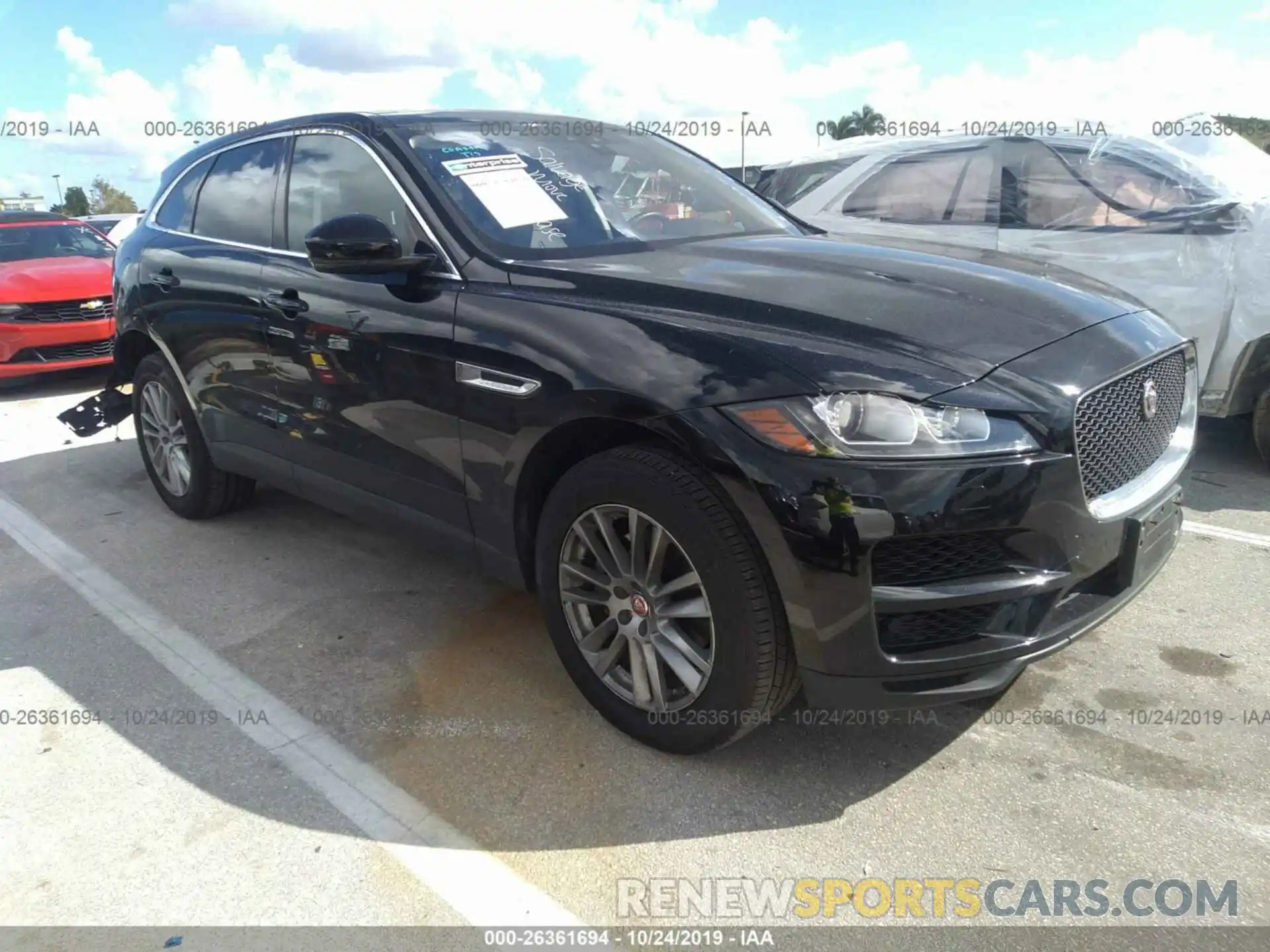 1 Photograph of a damaged car SADCK2GX0KA390380 JAGUAR F-PACE 2019