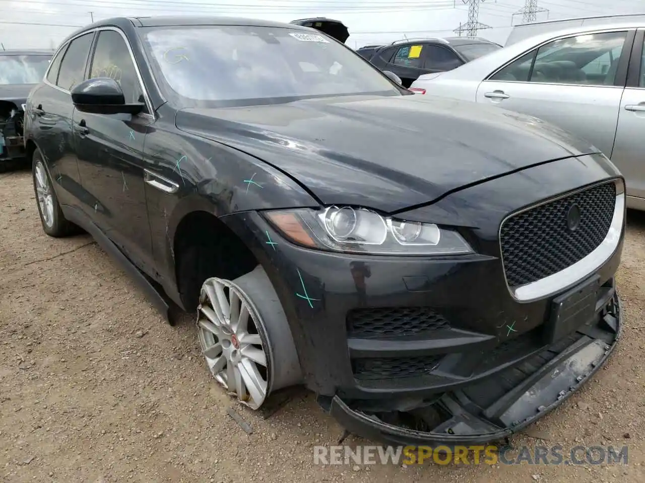 1 Фотография поврежденного автомобиля SADCK2GX0KA393005 JAGUAR F-PACE 2019