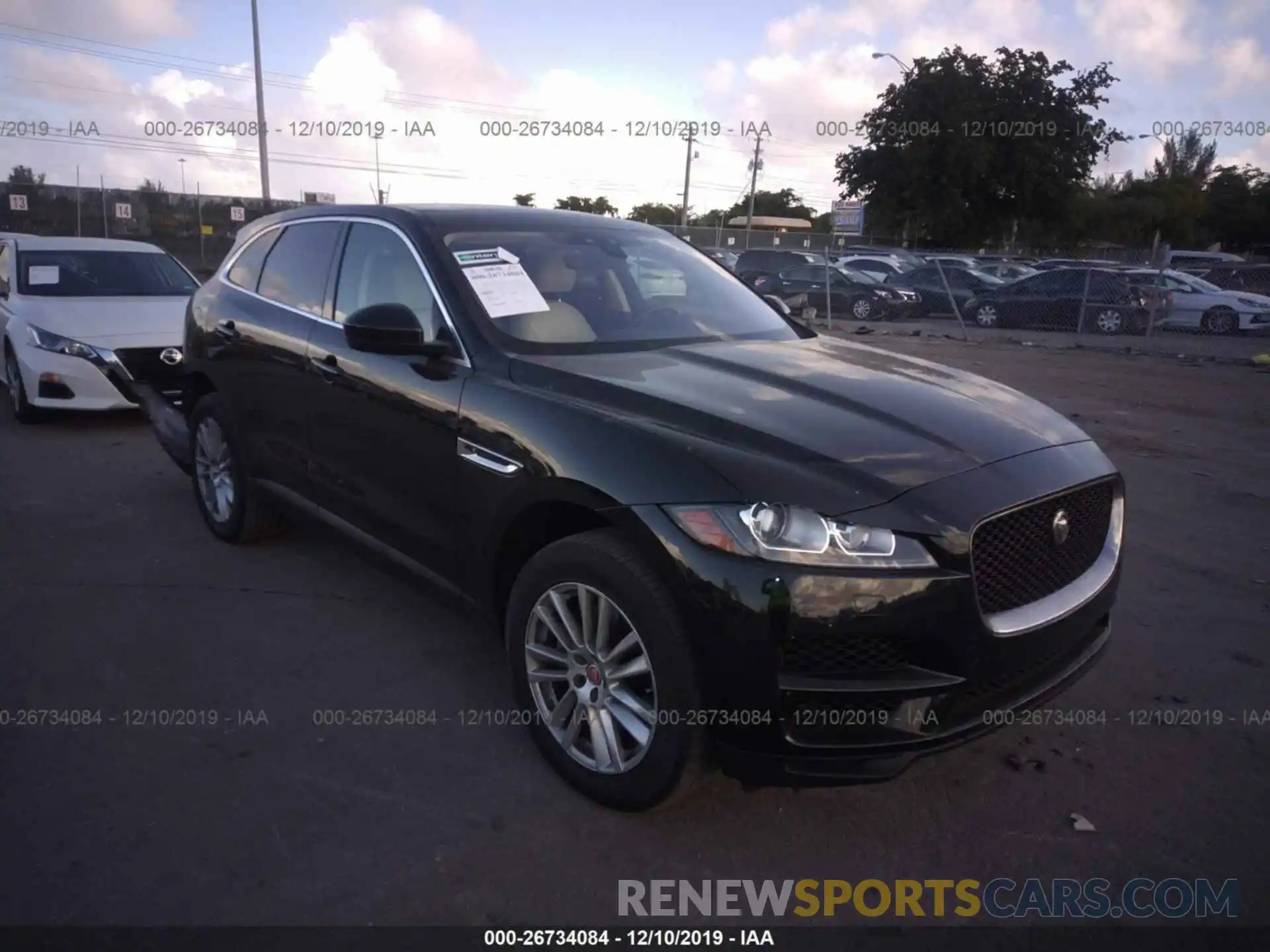 1 Photograph of a damaged car SADCK2GX1KA392509 JAGUAR F-PACE 2019