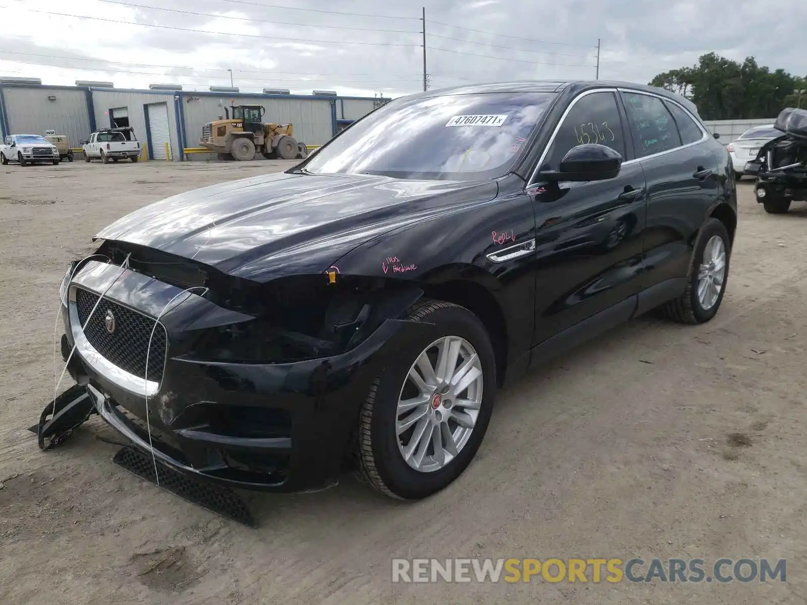 2 Фотография поврежденного автомобиля SADCK2GX2KA391319 JAGUAR F-PACE 2019