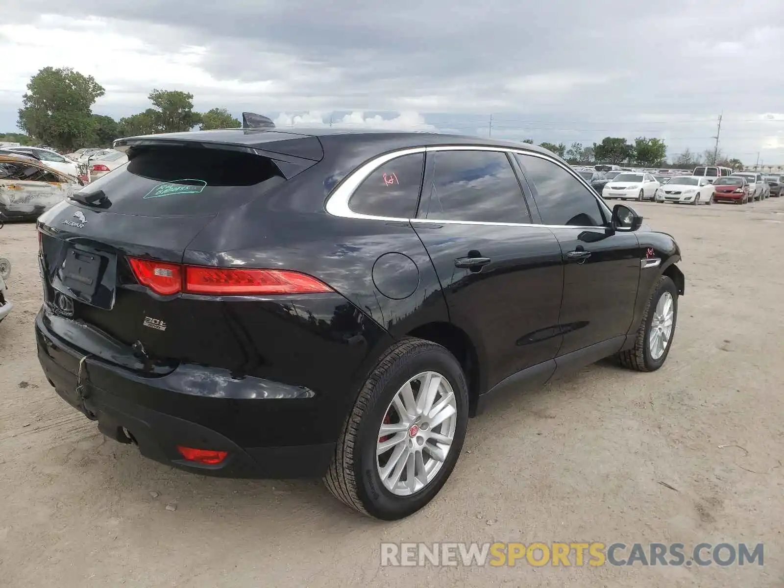 4 Фотография поврежденного автомобиля SADCK2GX2KA391319 JAGUAR F-PACE 2019