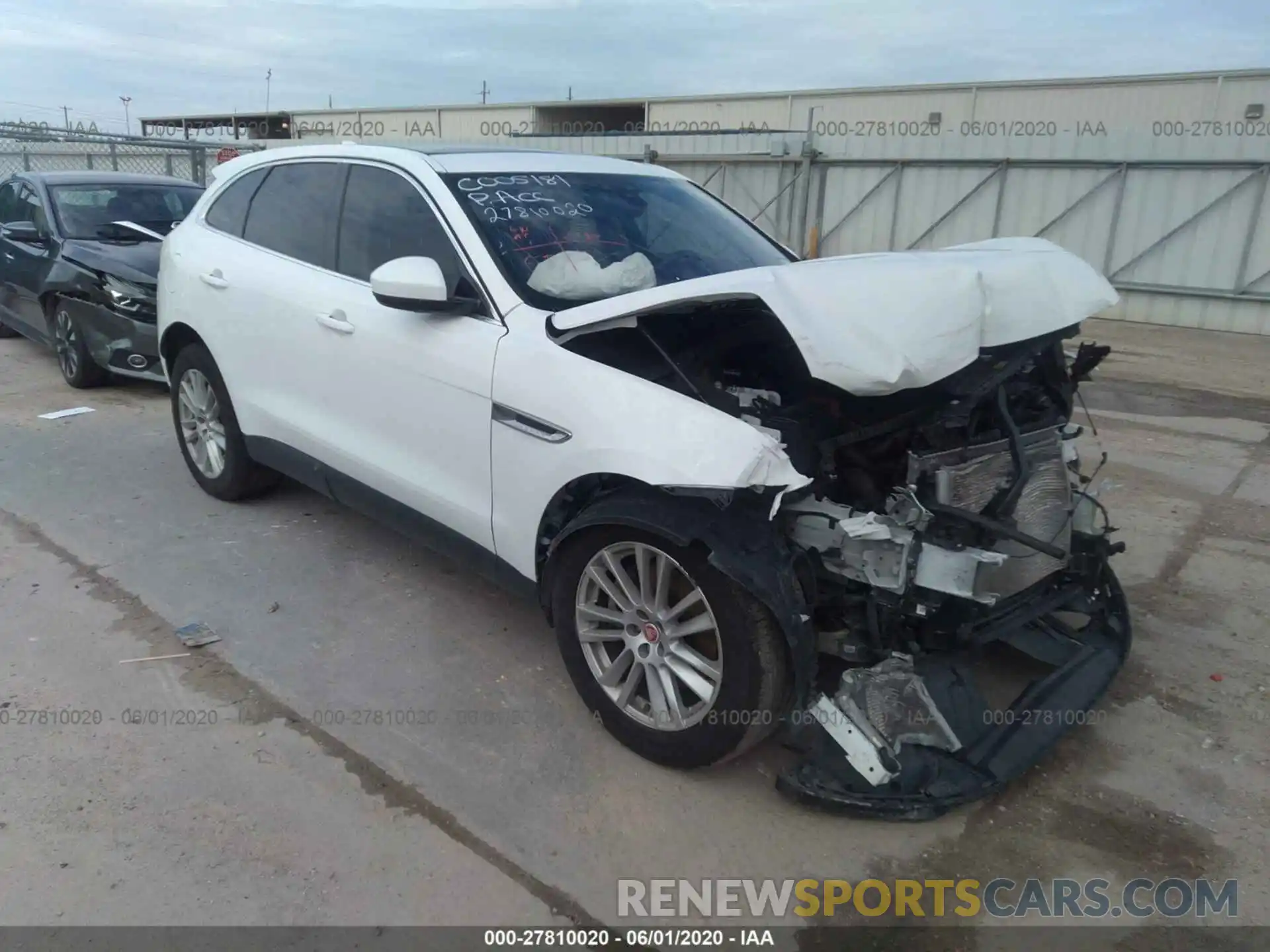 1 Photograph of a damaged car SADCK2GX6KA391307 JAGUAR F-PACE 2019