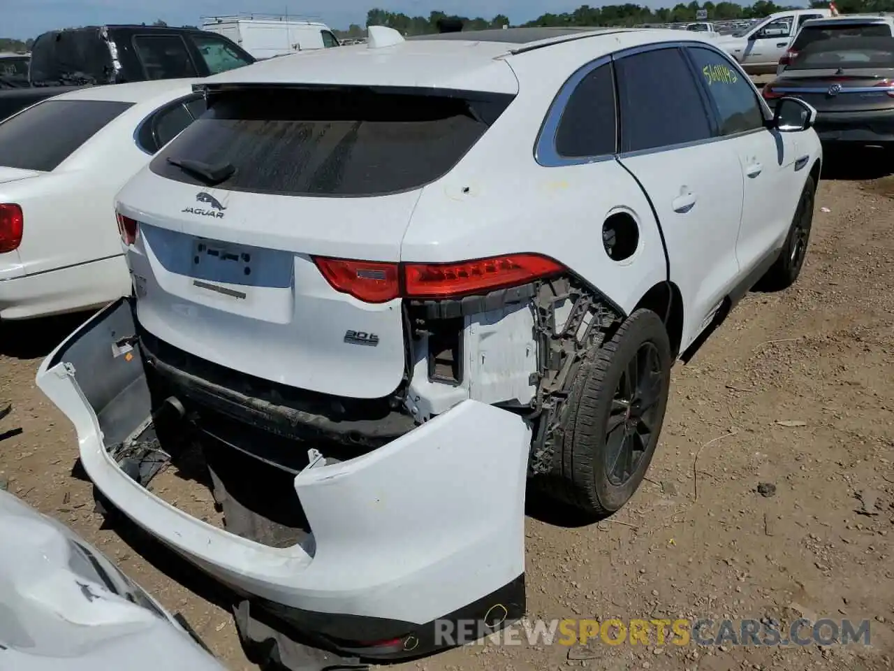 4 Фотография поврежденного автомобиля SADCK2GX6KA392859 JAGUAR F-PACE 2019