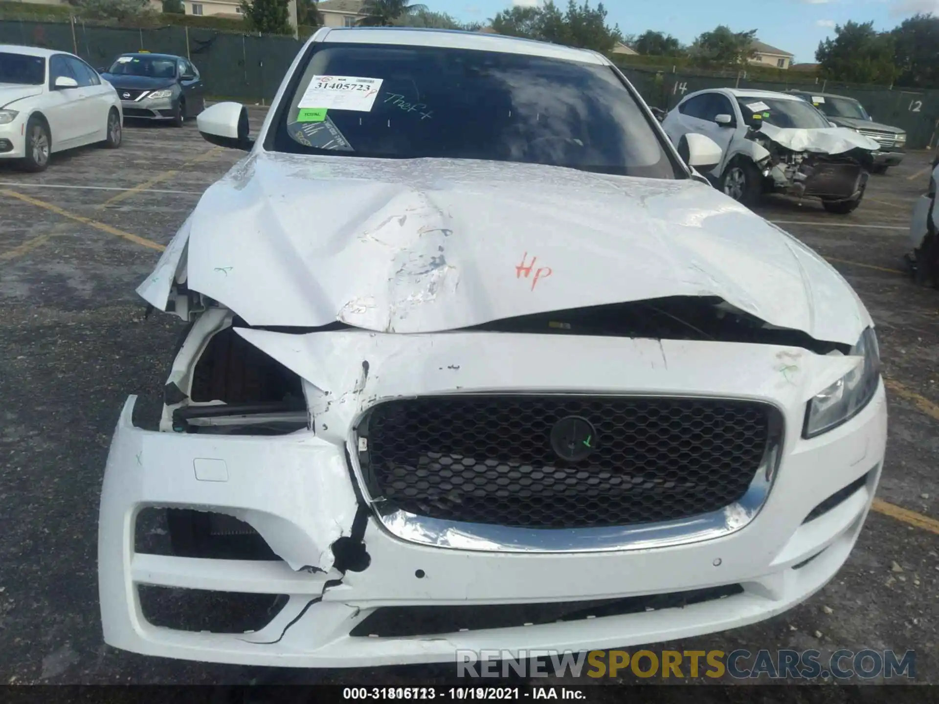 6 Photograph of a damaged car SADCK2GX6KA395132 JAGUAR F-PACE 2019