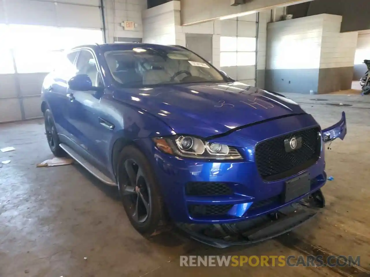 1 Photograph of a damaged car SADCK2GX6KA601324 JAGUAR F-PACE 2019